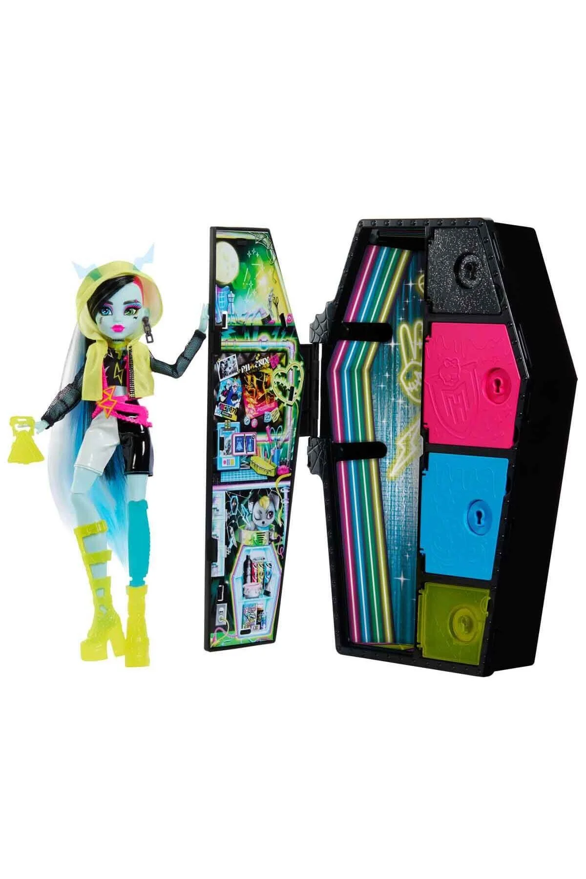 عروسک های مدل دوستان مرموز 3. SERI FRANKIE STEIN HNF79 MONSTER HIGH