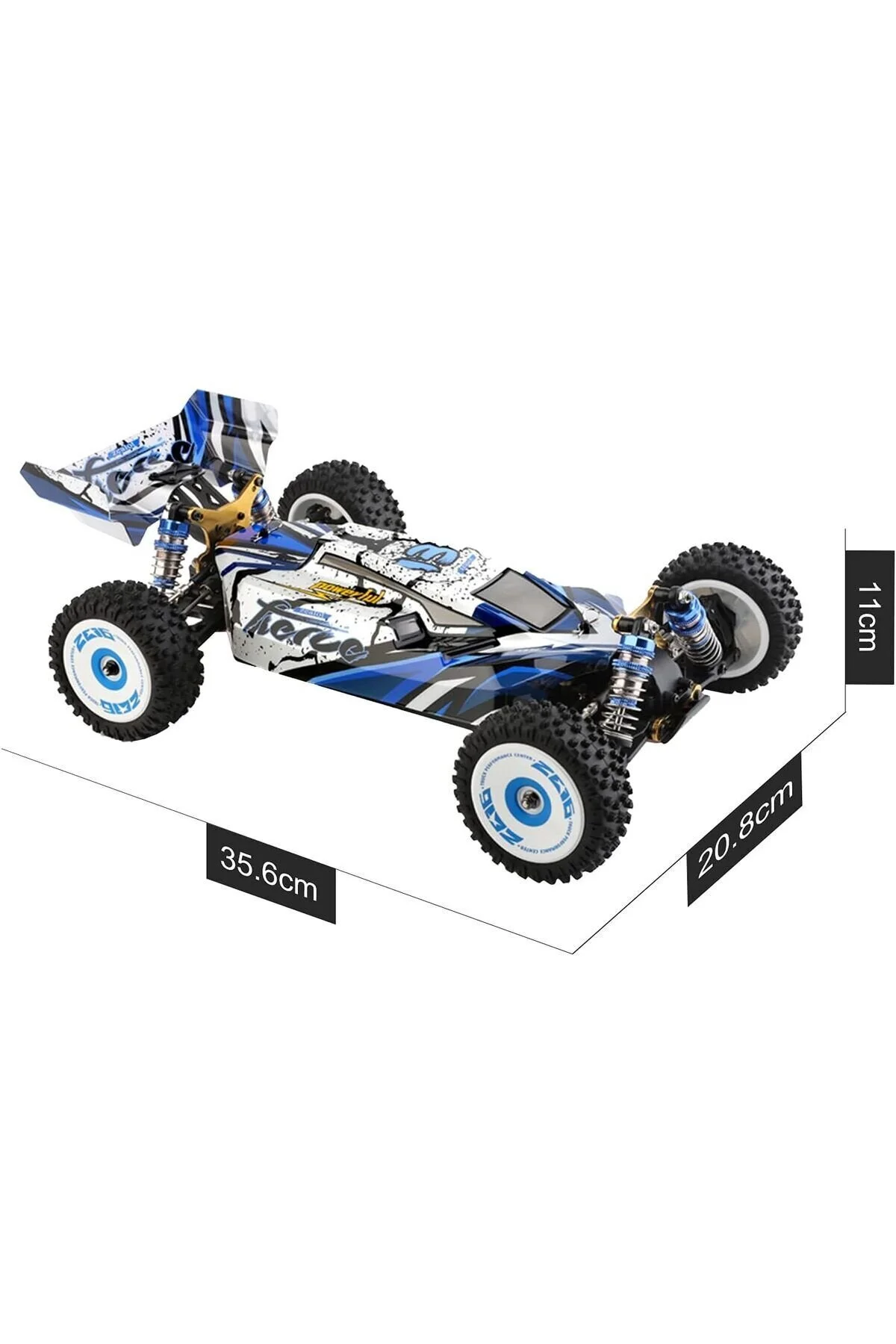 ماشین RC اتومبیل خارج از جاده با سرعت بالا پالت 1 12 هرتز 75 کیلومتر در ساعت 4WD RTR METAL toystower