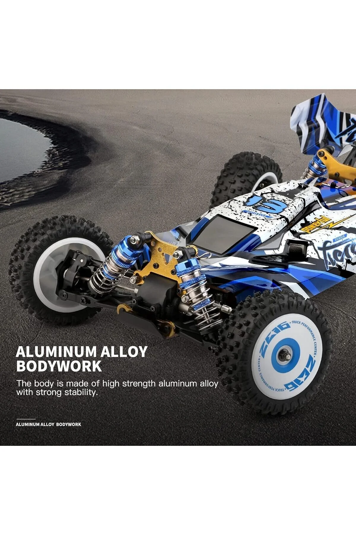 ماشین RC اتومبیل خارج از جاده با سرعت بالا پالت 1 12 هرتز 75 کیلومتر در ساعت 4WD RTR METAL toystower