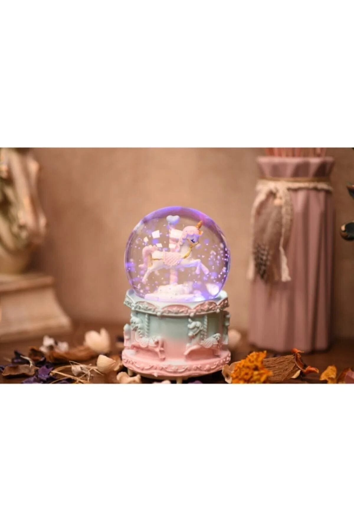 گوی برفی چرخ فلک برف گیر اتوماتیک مدل SNOW GLOBE با چراغ و موسیقی از ترکیه studyosercan2