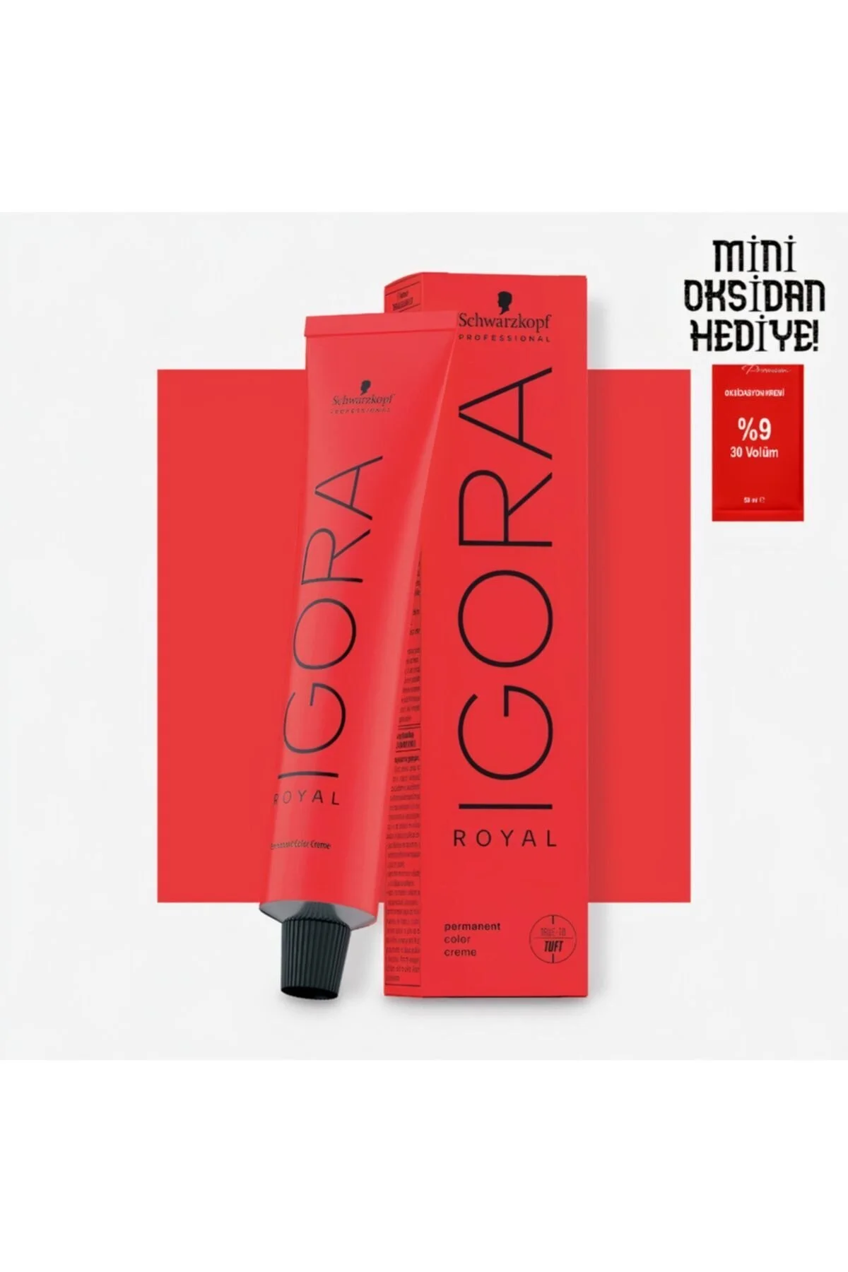 رنگ مو رویال 7.0 AUBURN 60 ML + MINI OXIDANT 20 VOL. Igora
