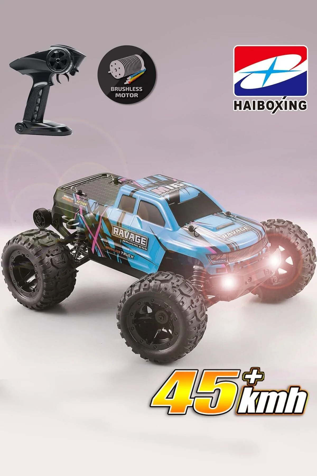 1 16 RAVAGE 45 KM H REMOTE CONTROL RC CAR ELECTRIC 4WD BRUSHLESS OFFROAD آبی از ترکیه Redcat Racing