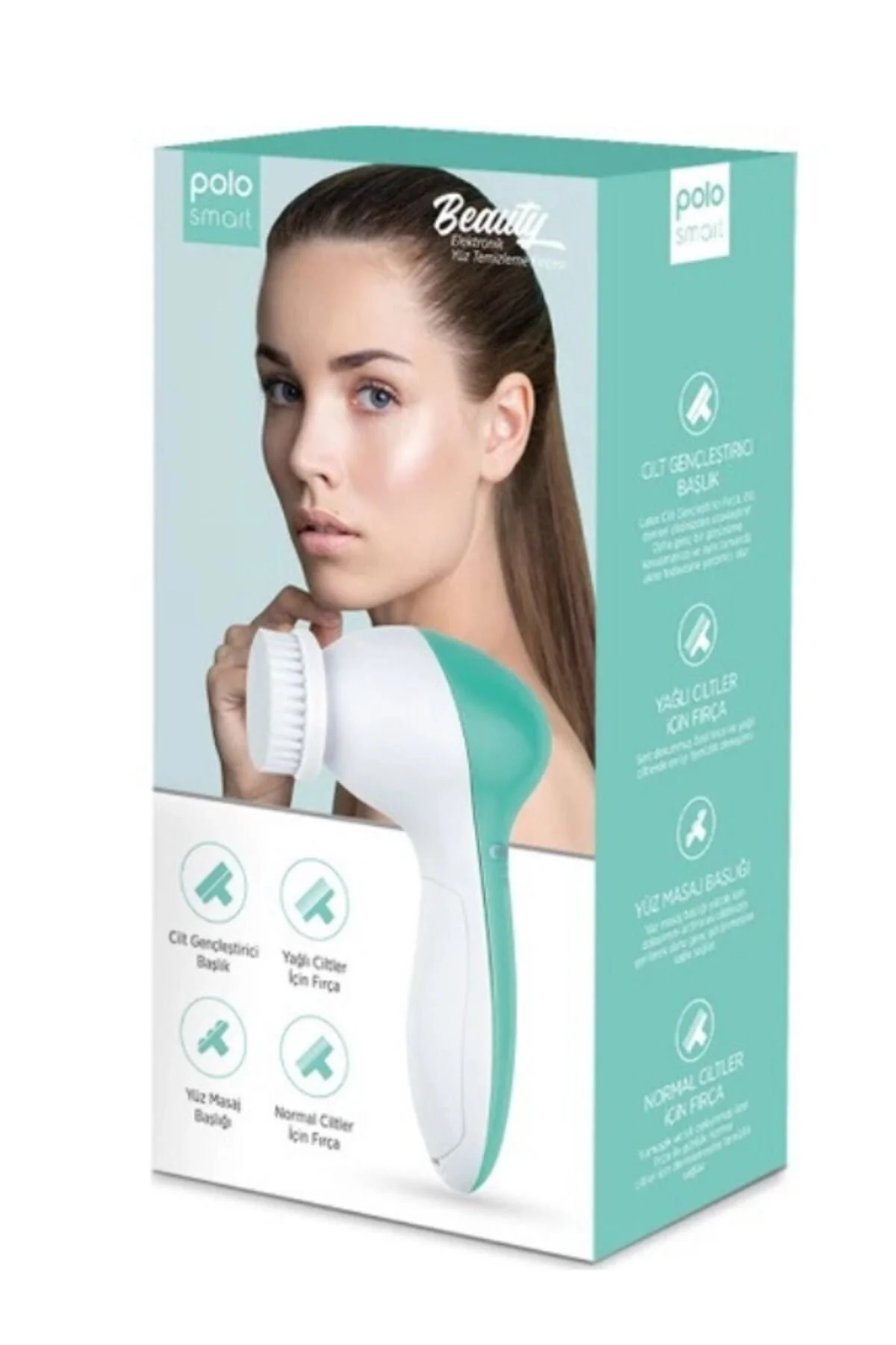 دستگاه شستشوی صورت برس پاک کننده PSC02 سفید Polosmart