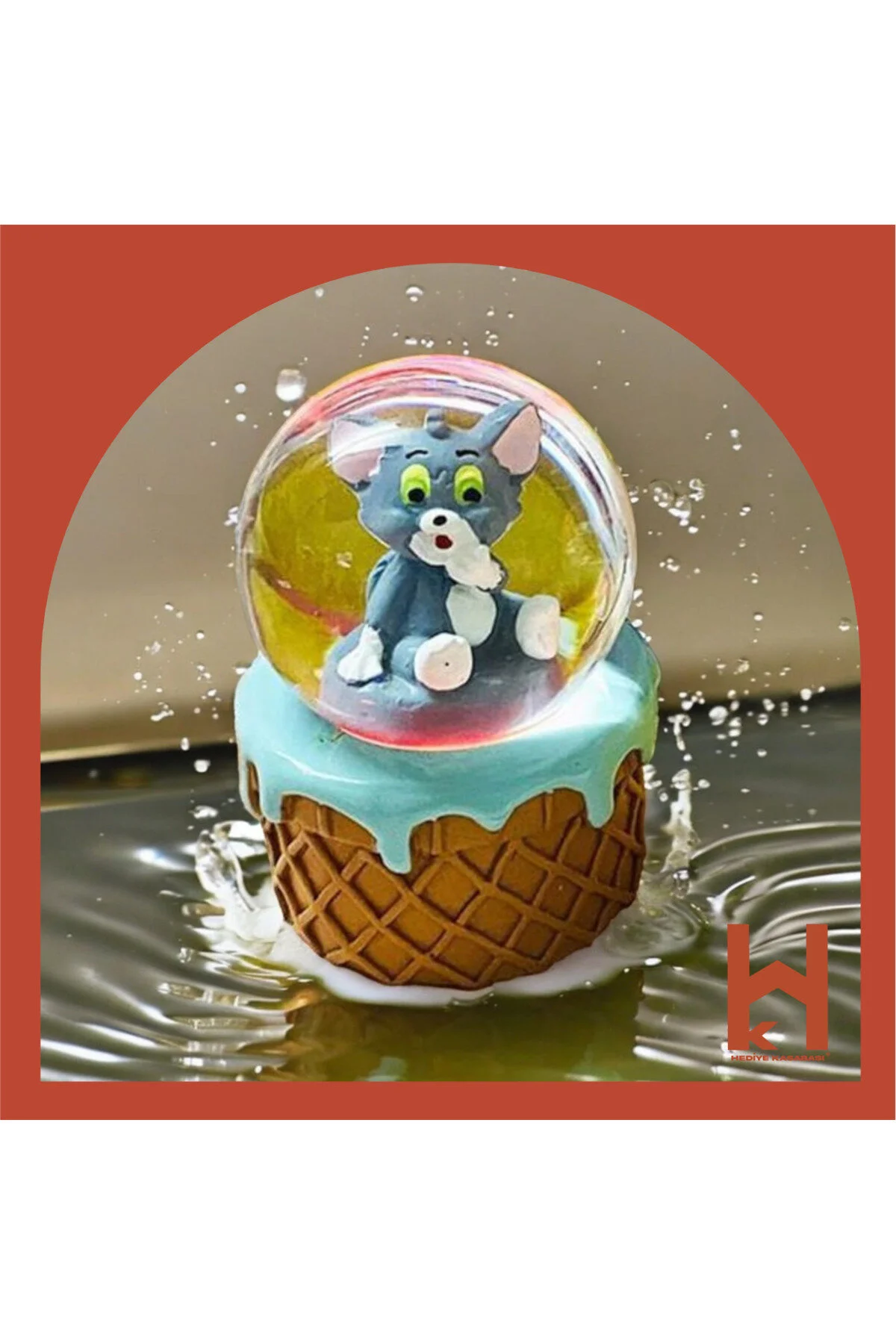 گوی برفی SNOW GLOBE تام گربه از ترکیه Hediye Kasabası