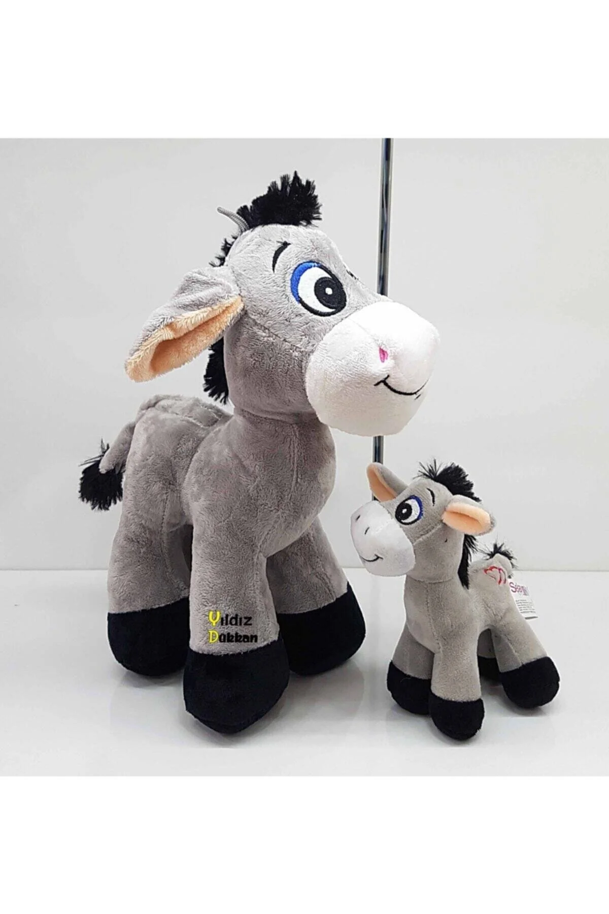 اسباب بازی های پشمی مخملی دو نفره 28 سانتی خر با توله سگ 15 متر SELAY TOYS