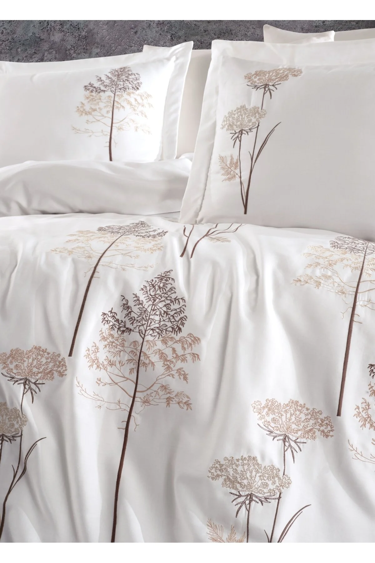 کاور لحاف دو نفره نود سرویس روتختی Costenered Costin Cover رنگ بژ Dantela