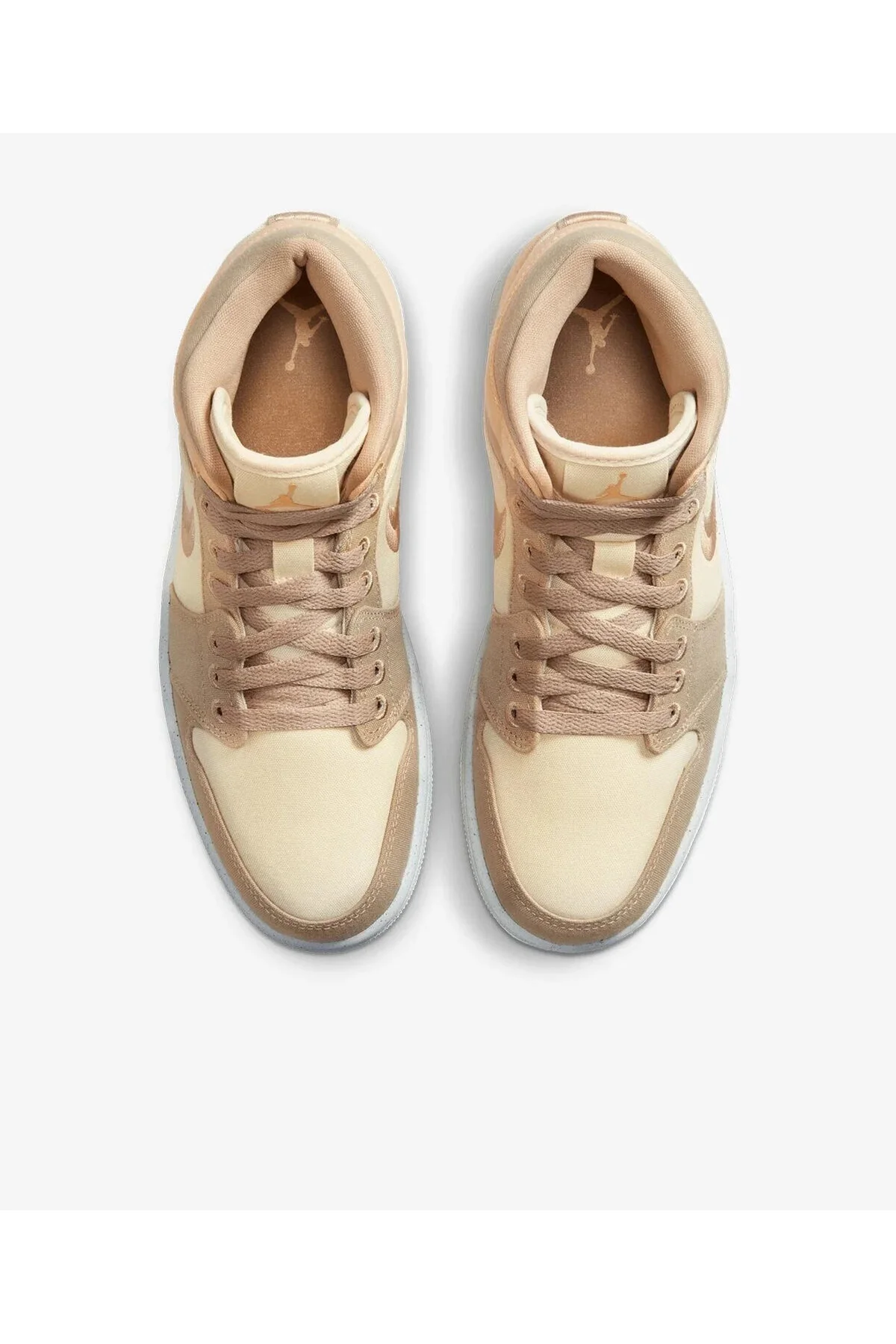 اسنیکر طلایی زنانه Air Jordan 1 Mid S کفش ورزشیs DV0427 102 توصیه می کنیم نیمی از آنها را بزرگ کنید Nike