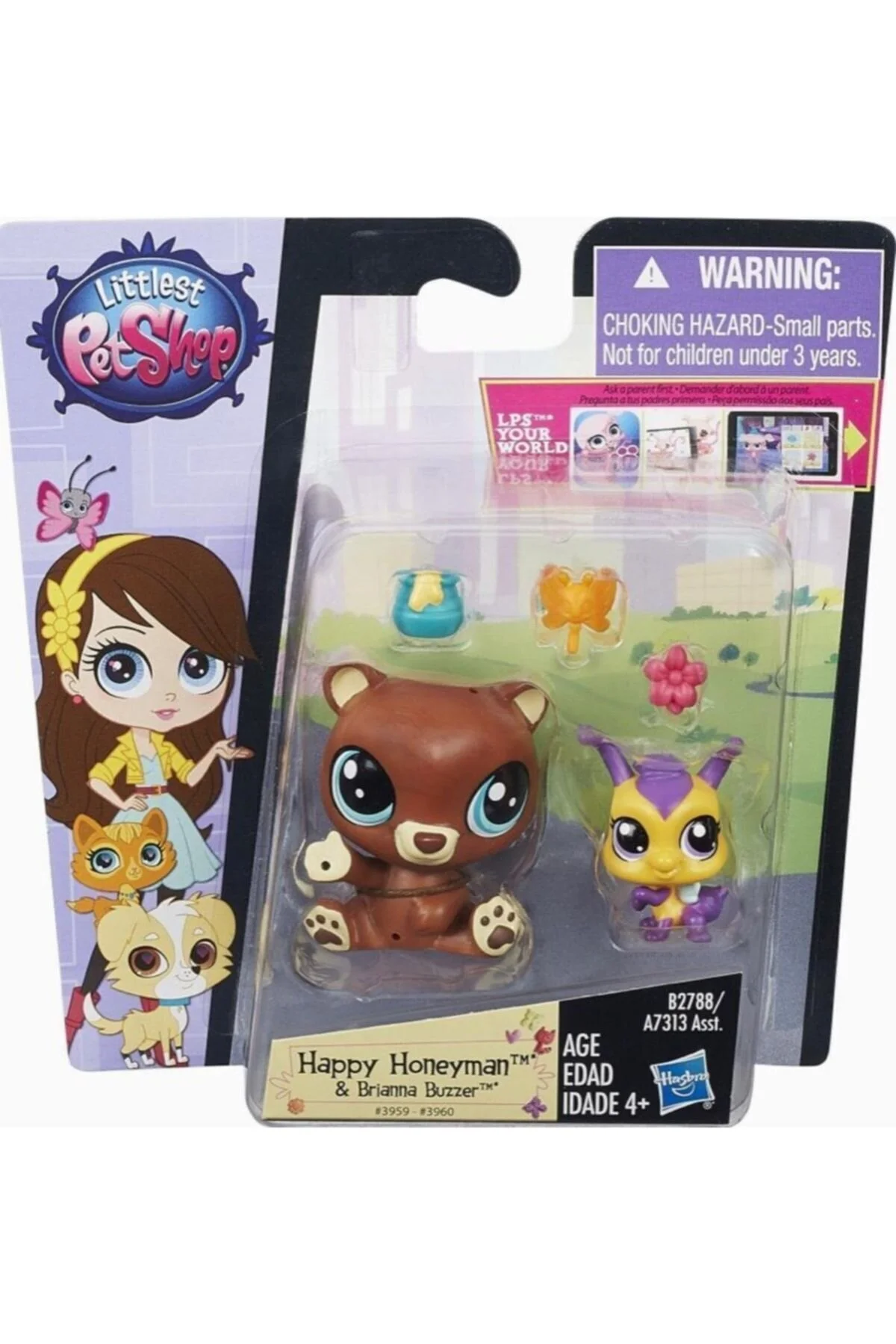 اسباب بازی های فیگور دیگر MINI AND HER PUPPY HAPPY HONEYMAN, BRIANNA BUZZER MINIS PET SHOP ORIGINAL LPS Littlest Pet Shop