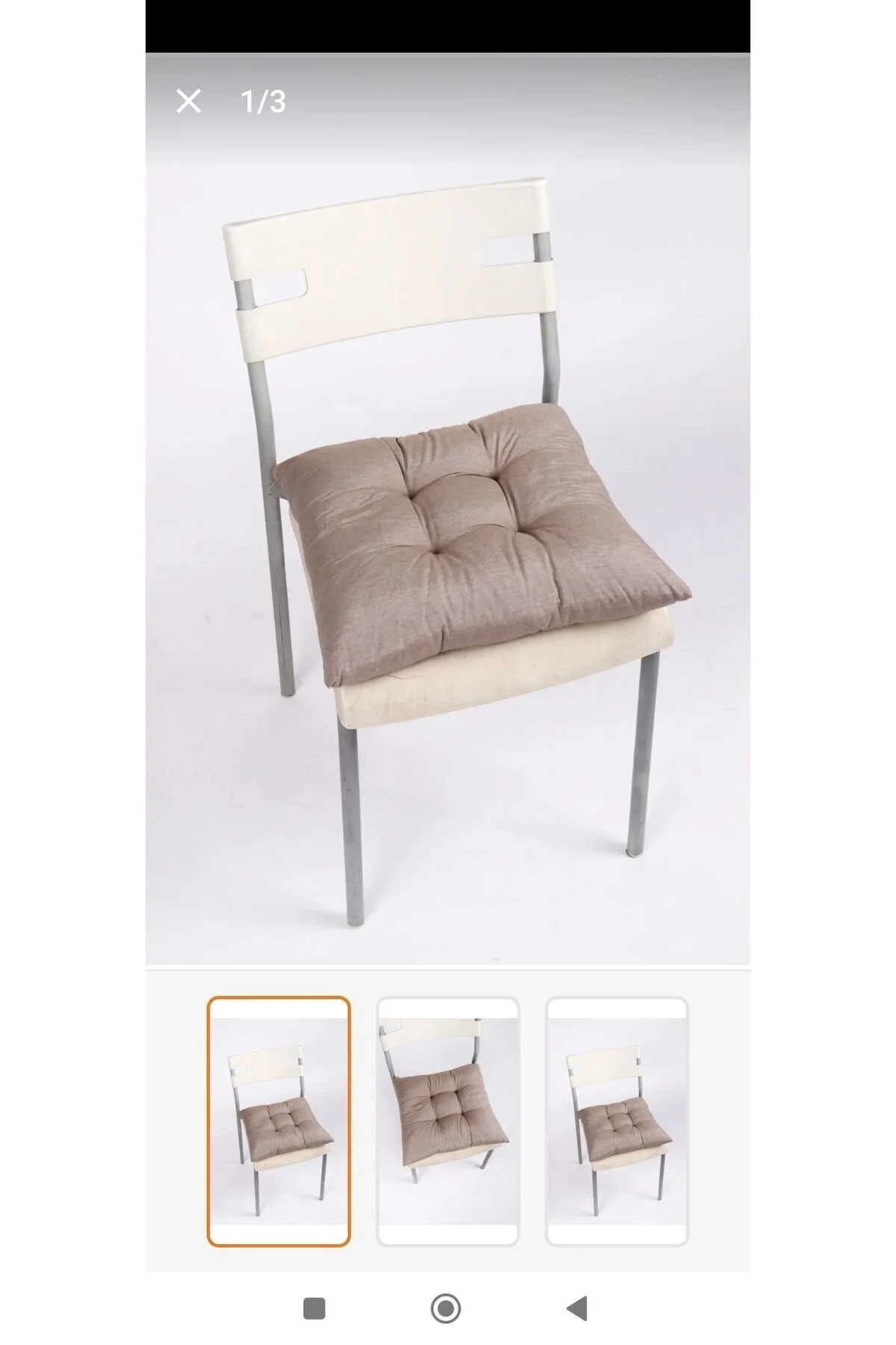 کوسن صندلی پوفیدیک قهوه ای DURU HOME COLLECTİON