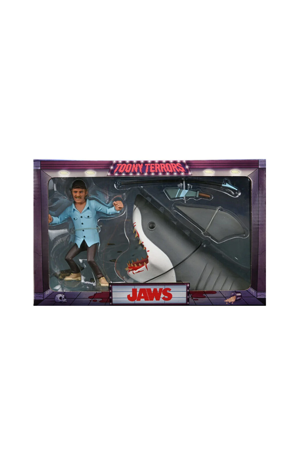 فیگور JAWS & QUINT TOONY TERRORS NECA 6 اینچی فیگورهای 2 بسته Neca