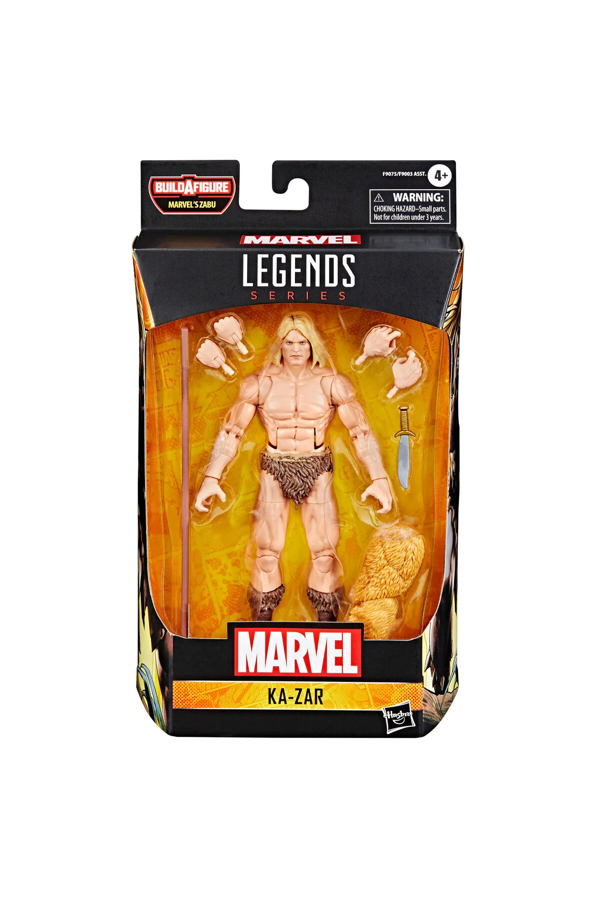 فیگور MARVEL LEGENDS KA ZAR کمیک شکل اکشن MARVEL'S ZABU BAF Hasbro