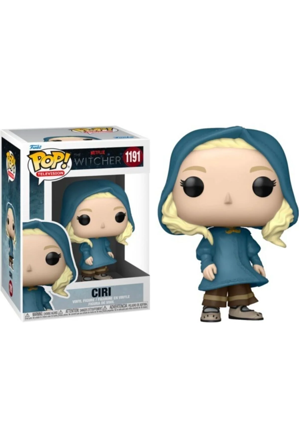 Funko شکل پاپ ویچر سیری آبی هوددار وایلد هانت نتفلیکس اورجینال