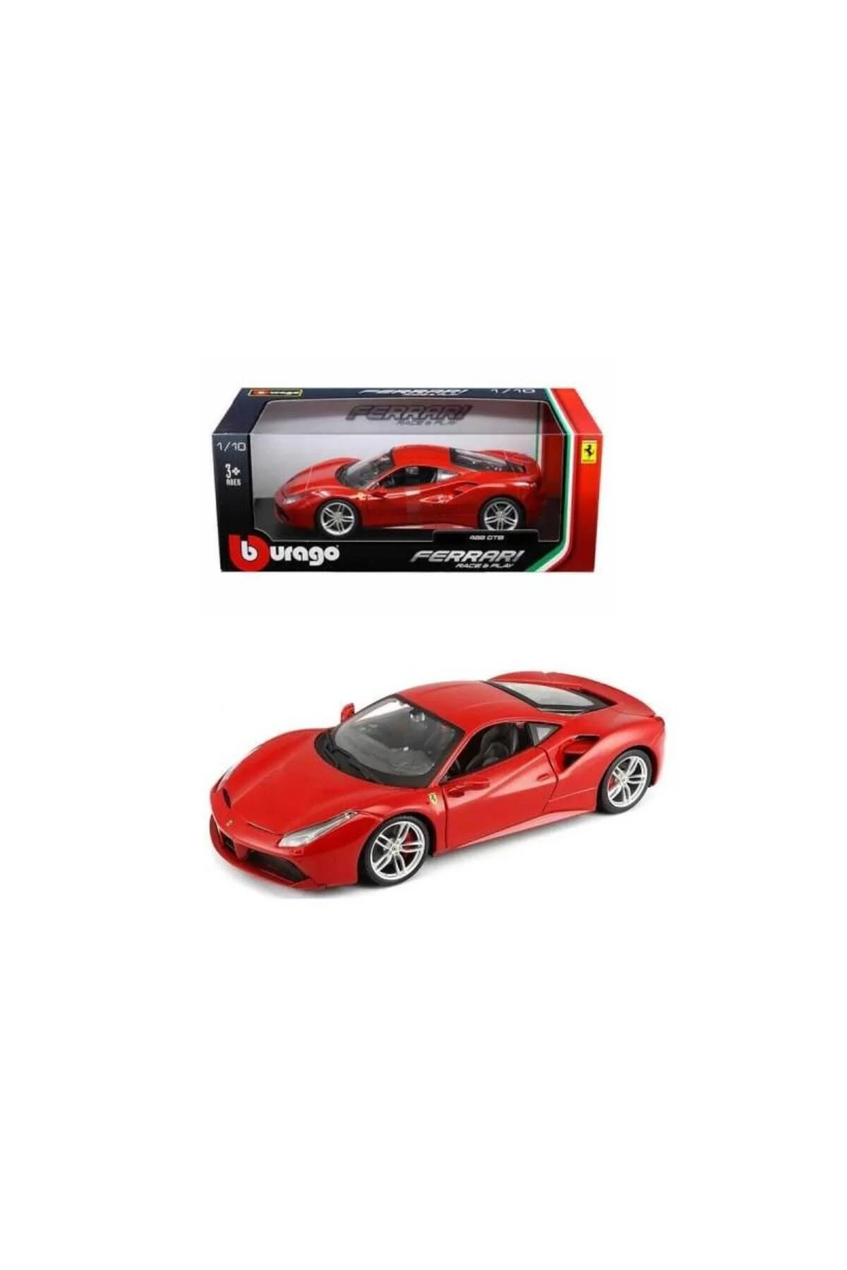 مدل خودرو BUGO 1 43 مقیاس FERRARI 488 GTB MODEL BBURAGO