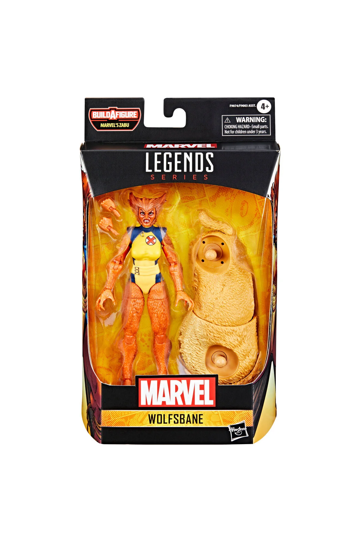 فیگور MARVEL LEGENDS WOLFSBANE کمیک شکل اکشن ZABU BAF مارول Hasbro
