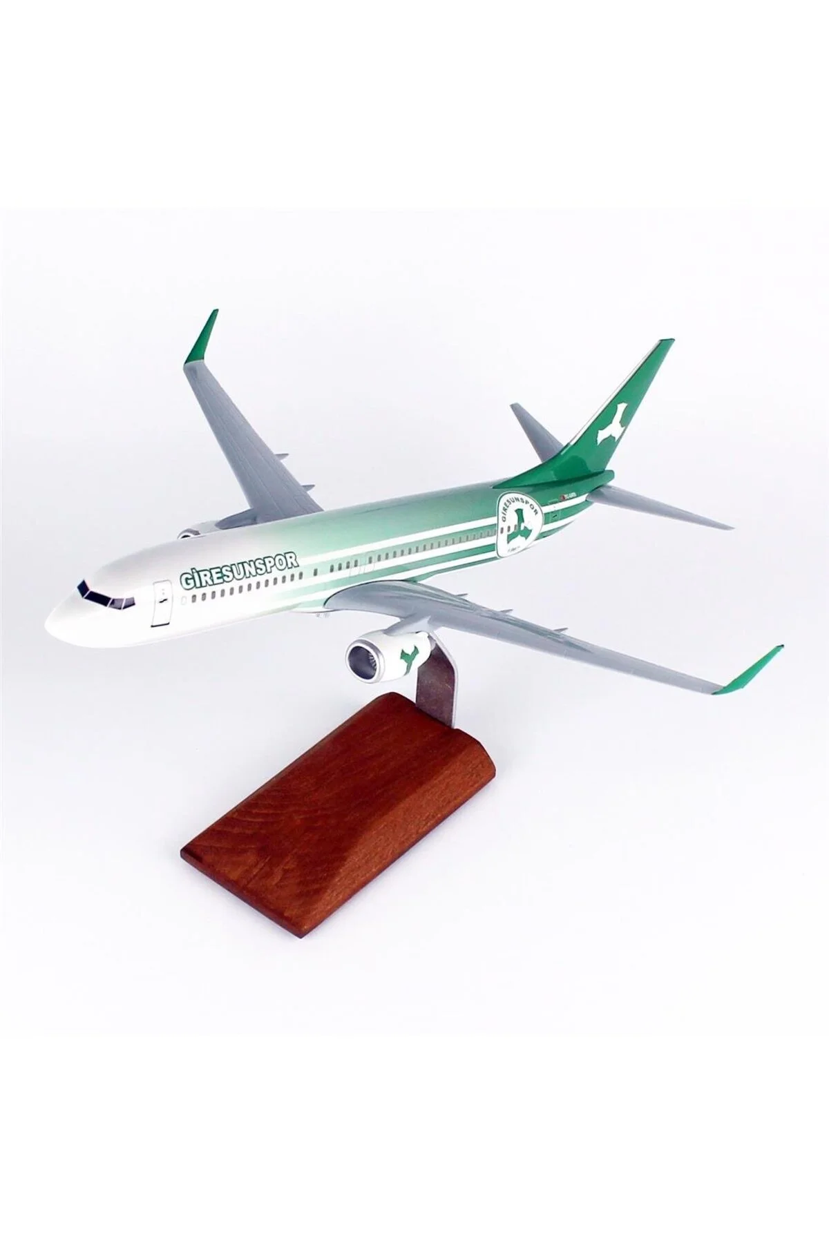 ماکت مقیاس 1 100 آرم ورزشی THY B737 800 هواپیمای مسافربری آماده نمایش با ایستاده چوبی MO Hobbytime