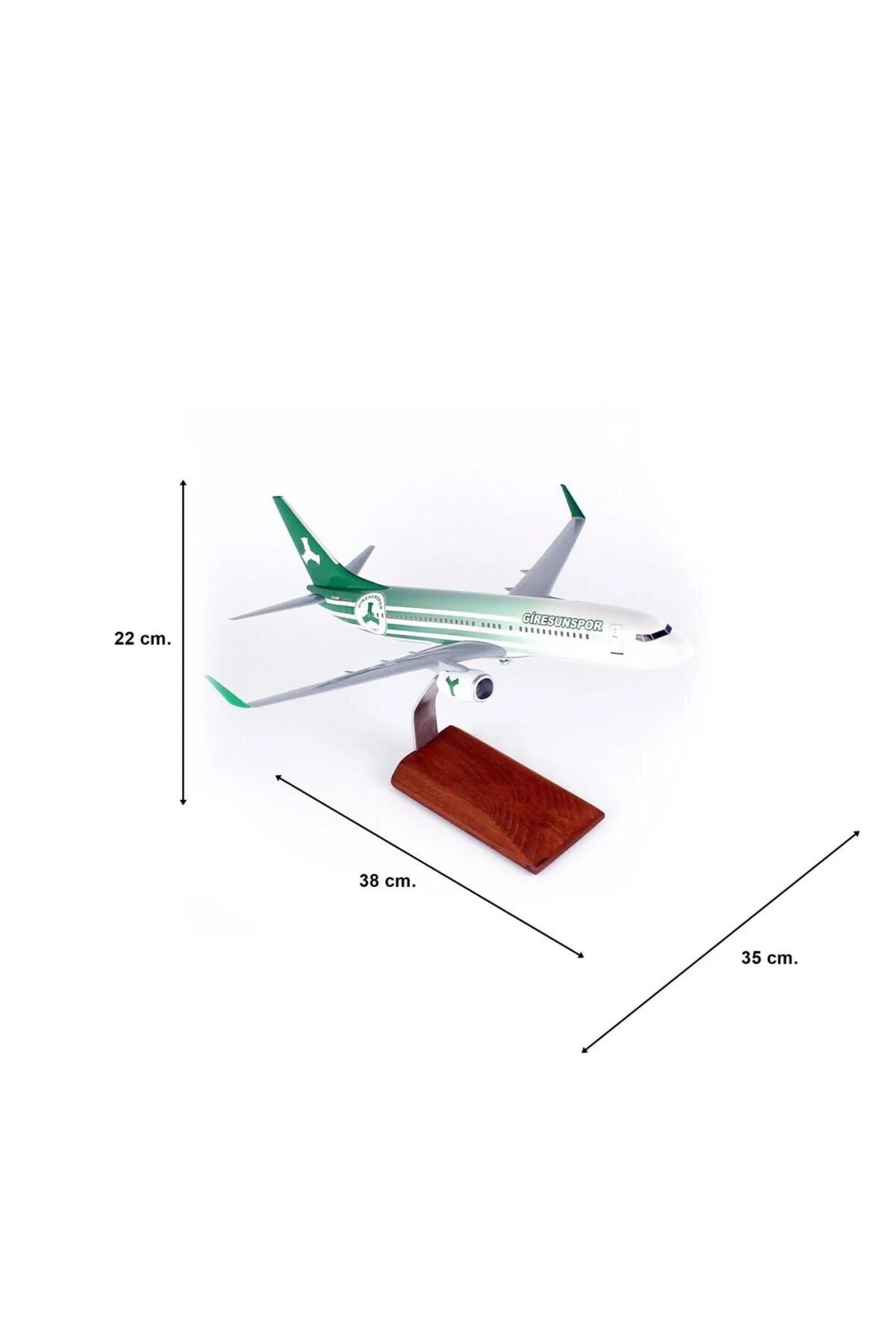 ماکت مقیاس 1 100 آرم ورزشی THY B737 800 هواپیمای مسافربری آماده نمایش با ایستاده چوبی MO Hobbytime