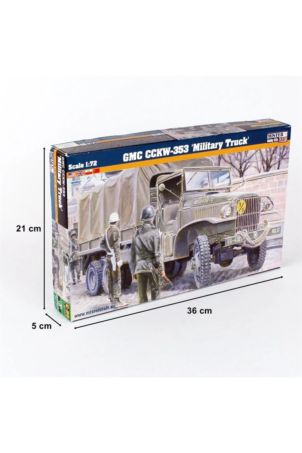 مدل خودرو E098 1 72 GMC CCKW 353 کیت پلاستیکی کامیون نظامی Mistercraft