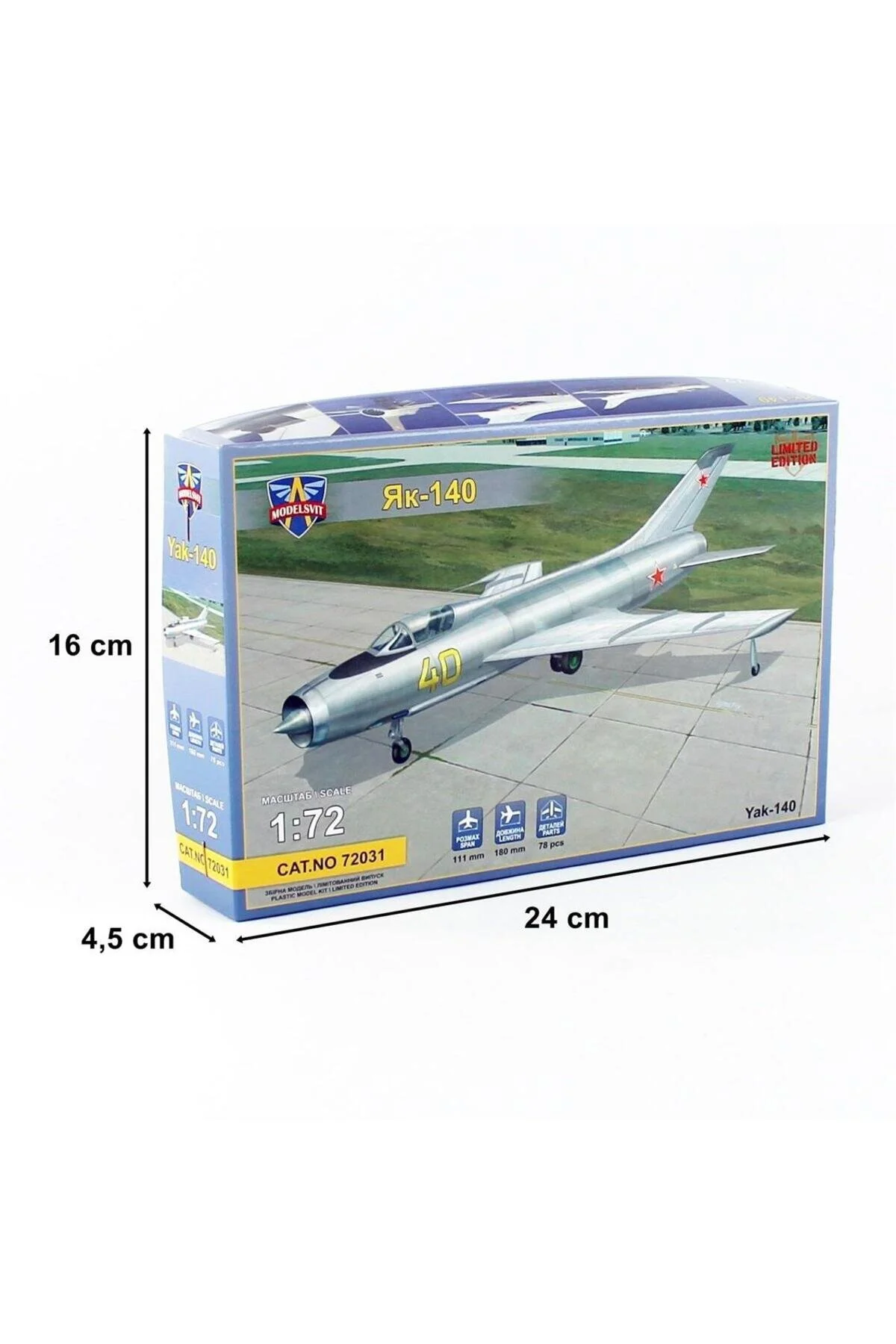 ماکت 1 72 YAK 140 نمونه اولیه کیت مدل پلاستیکی هواپیمای جنگنده Hobbytime