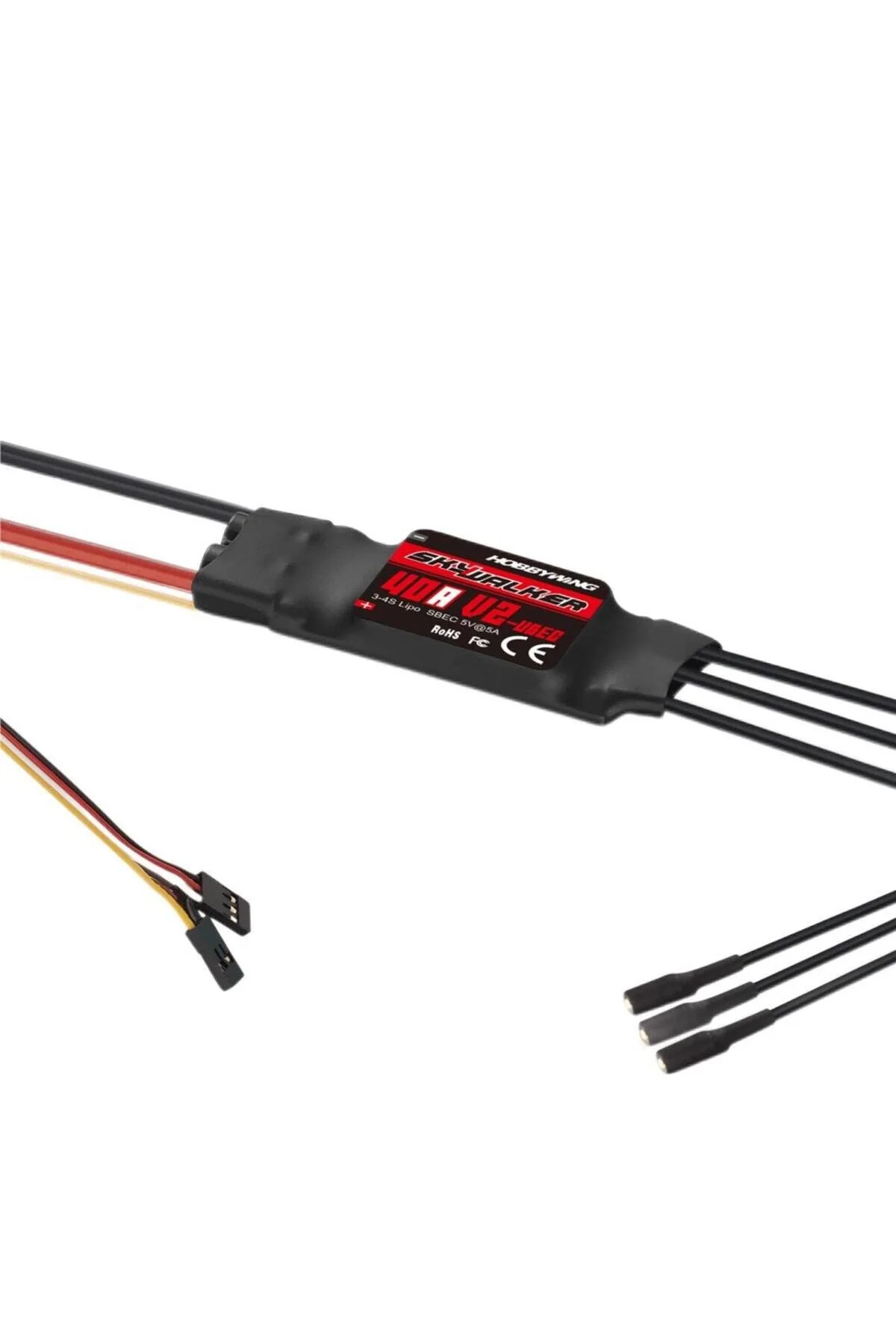 قطعات یدکی RC 40 آمپر 2 3S LIPO کنترل سرعت الکترونیکی برای موتور هواپیما Hobbywing