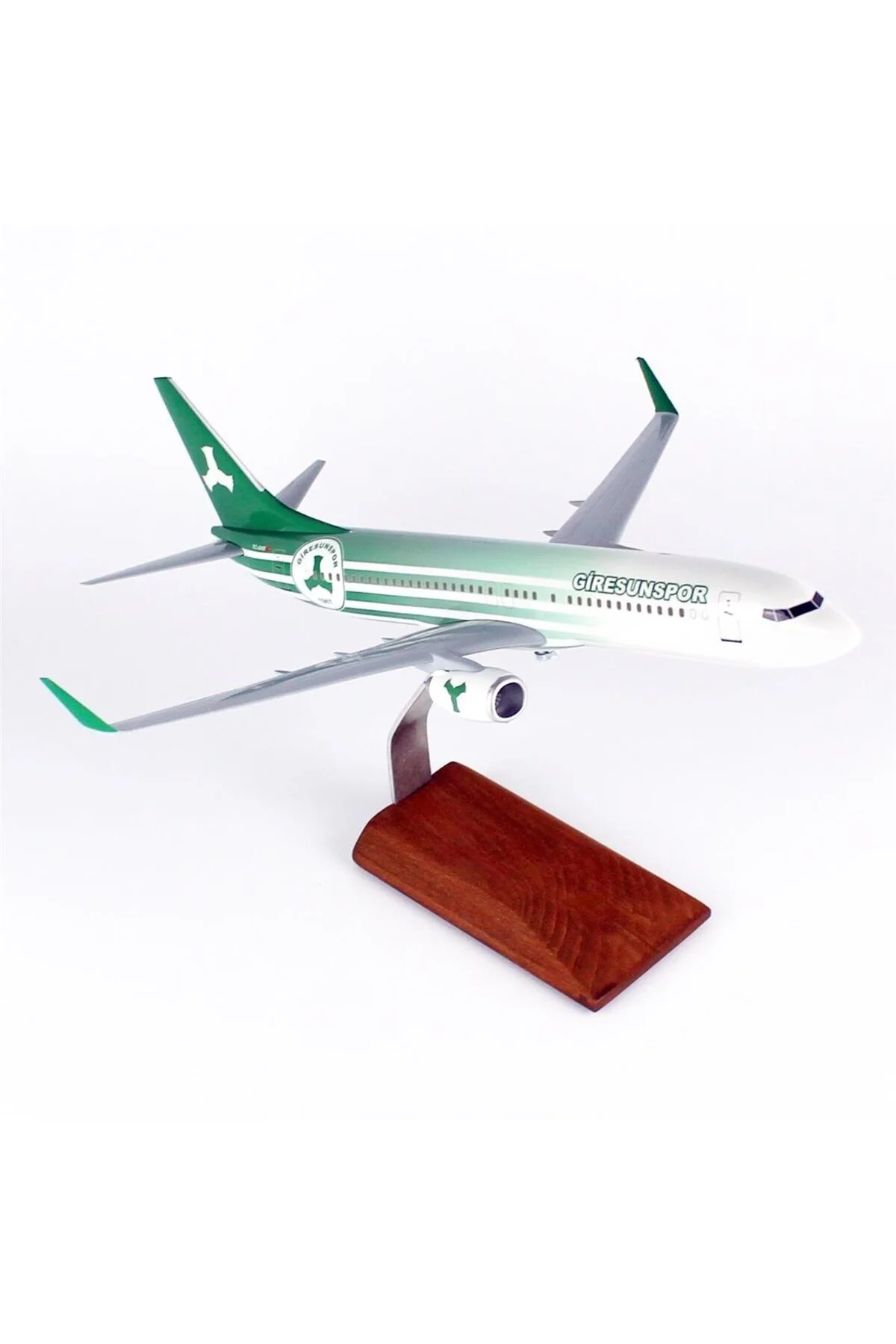ماکت مقیاس 1 100 آرم ورزشی THY B737 800 هواپیمای مسافربری آماده نمایش با ایستاده چوبی MO Hobbytime