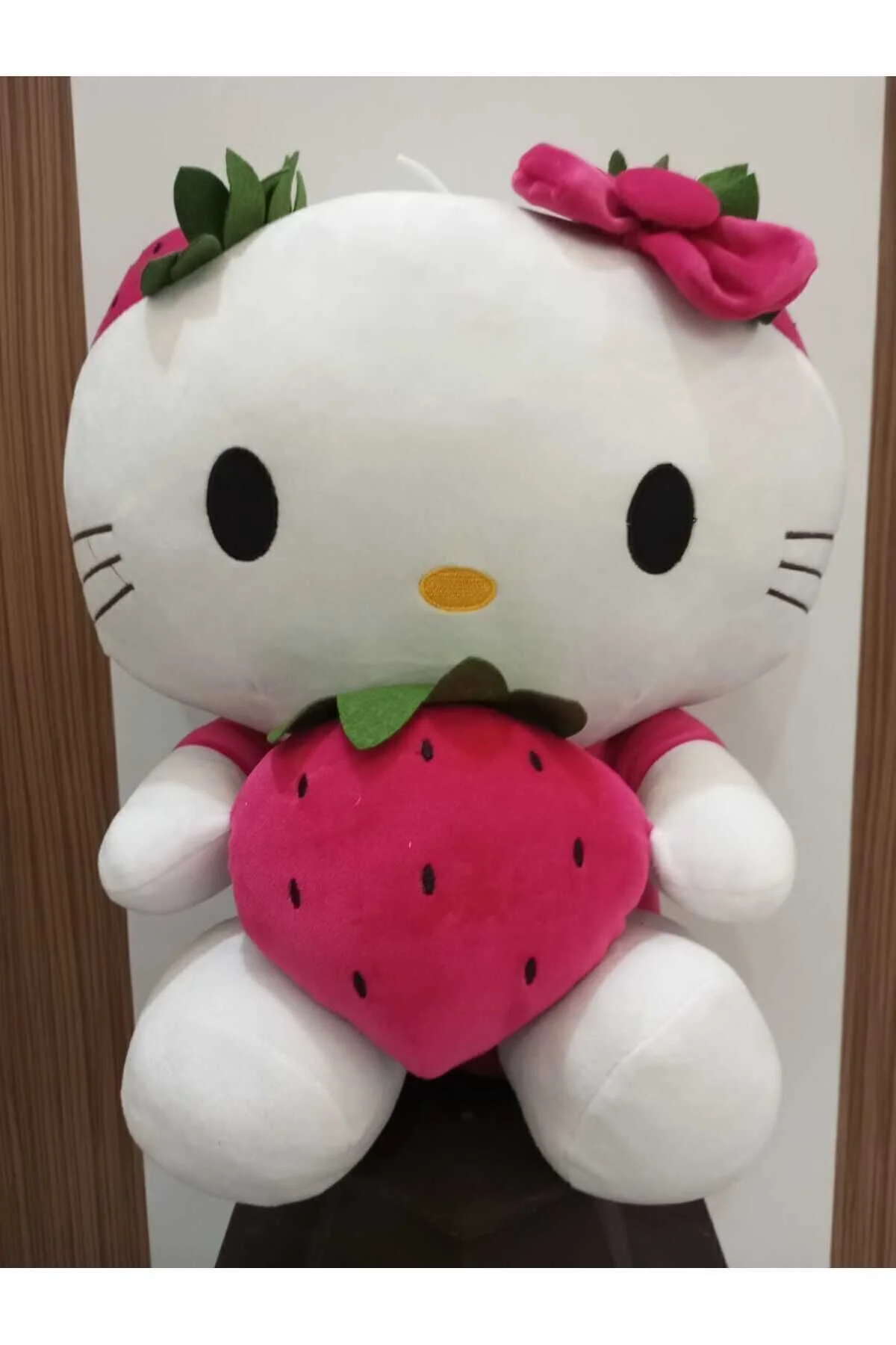 اسباب بازی های پشمی HELLO KITTY PLUSH TOY FUCHSIA COLOR 50 CM KASEM HOBİ DÜNYASI