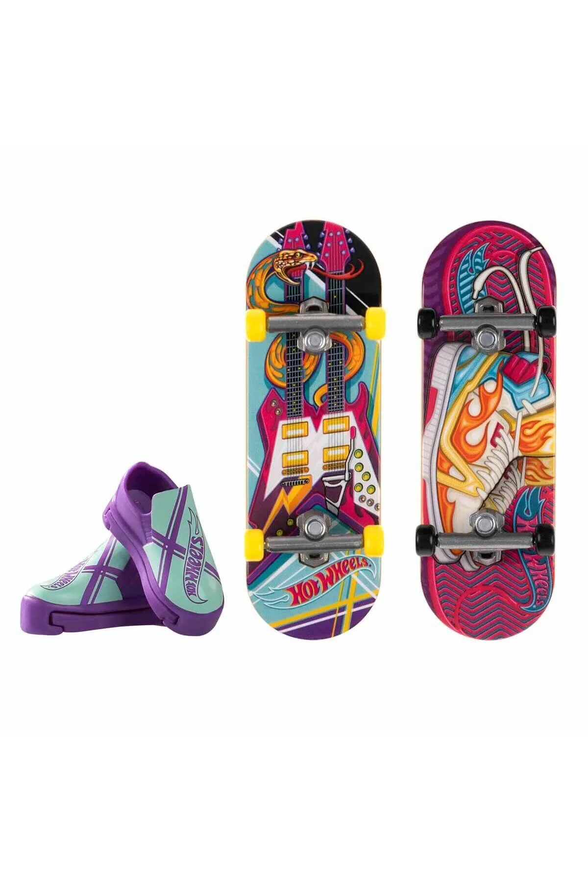 ماشین اسباب بازی SKATE 2 PACK RETRO FINGER SKATEBOARD HXL17 SNAKE STRUMMER و HOT STEPPER HOT WHEELS