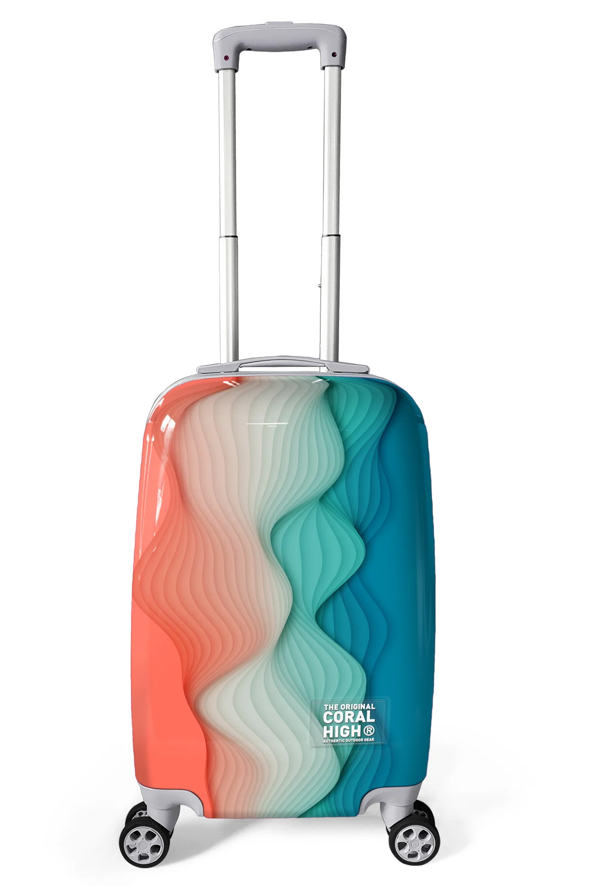 چمدان و ساک اندازه کابین طرح دار رنگارنگ 50 سانتی متر 16801 Coral High