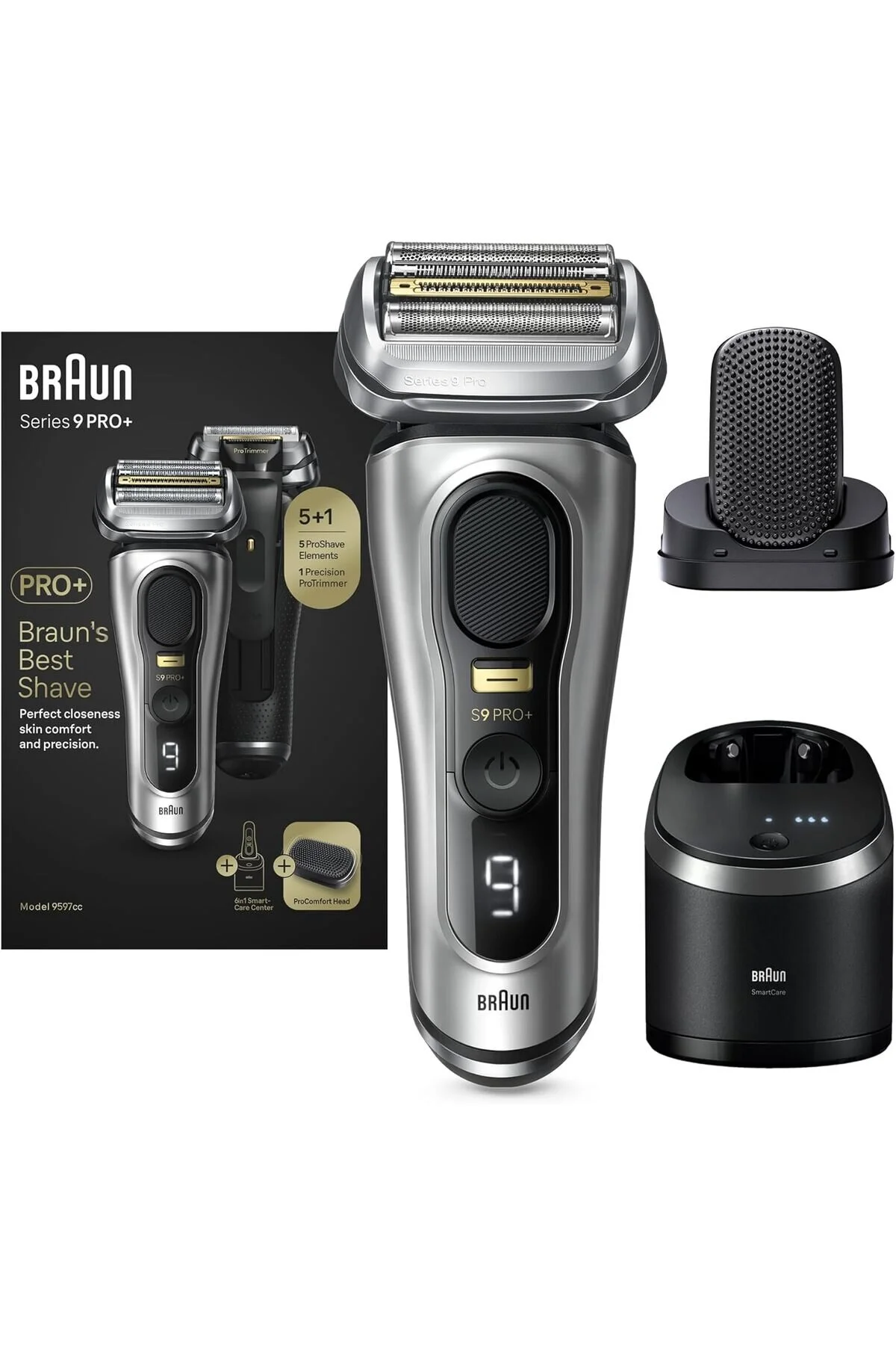 ماشین اصلاح سریال 9 PRO AUTOSENSE TECHNOLOGY 6 SMARTCARE عنوان PROCOMFORT باتری LI ION براون Braun