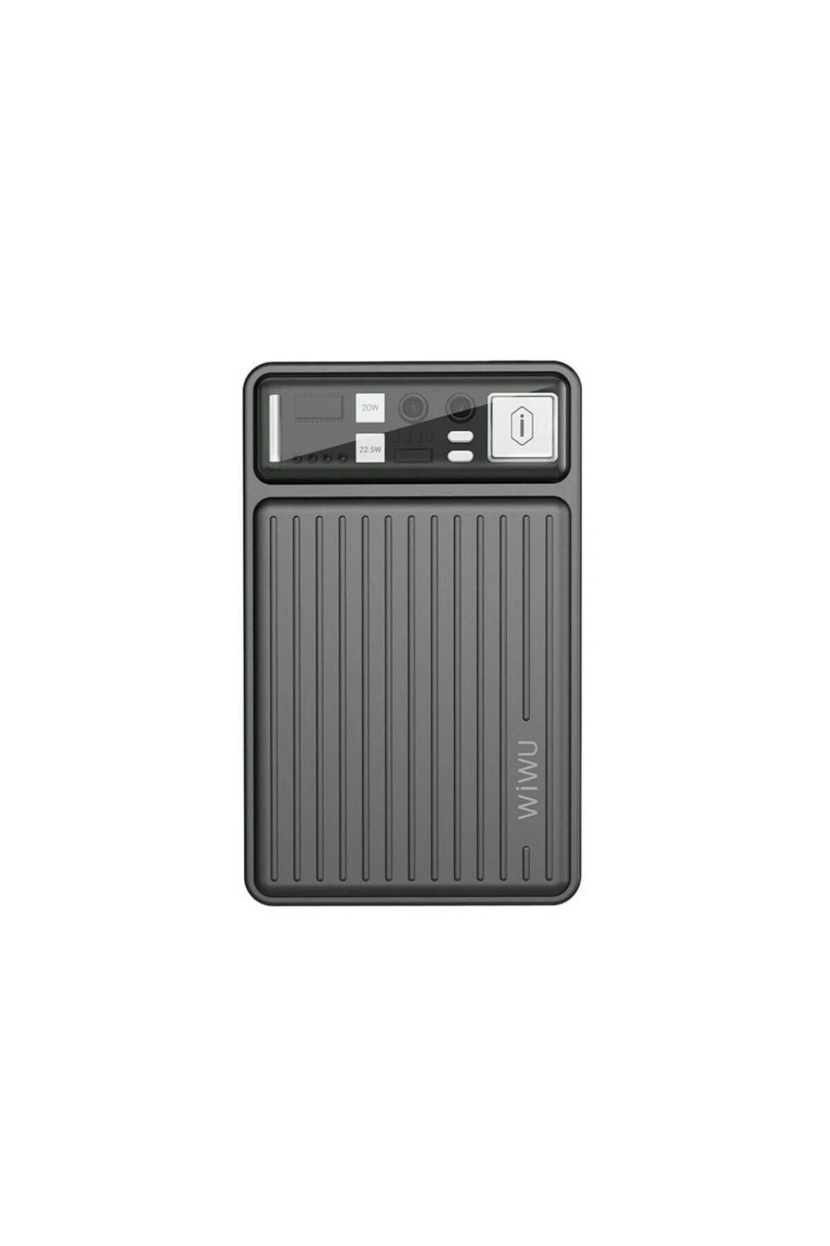 پاوربانک WI TRUNK SERIES TYPE C خروجی LIGHTNING قابل حمل PD 22.5W 10000MAH خاکستری WIWU