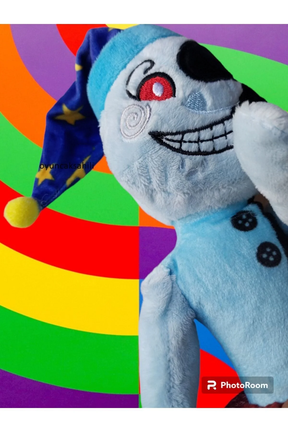 اسباب بازی های پشمی FIVE NIGHTS AT FREDDYS 43CM کلاه دلقک ترسناک شخصیت مخمل دار FNAF OYUNCAKSAHİLİ