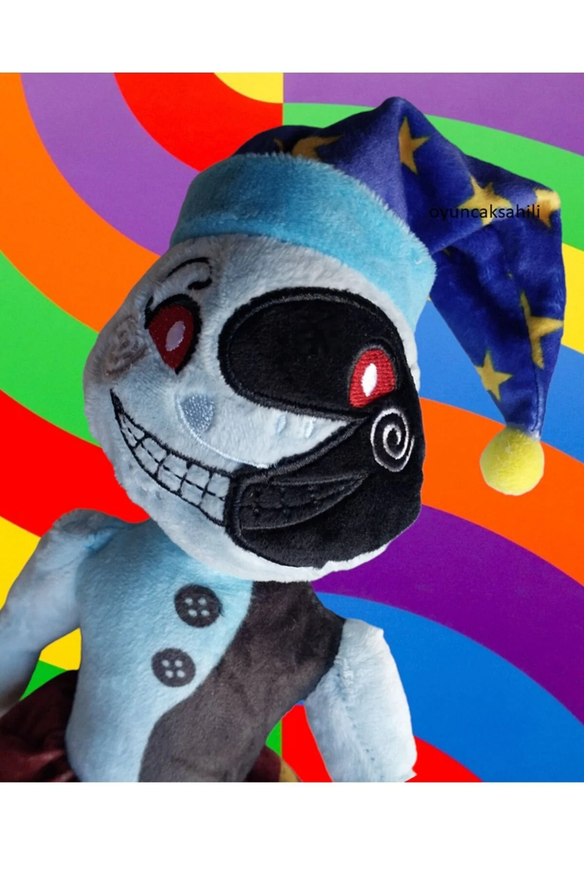 اسباب بازی های پشمی FIVE NIGHTS AT FREDDYS 43CM کلاه دلقک ترسناک شخصیت مخمل دار FNAF OYUNCAKSAHİLİ