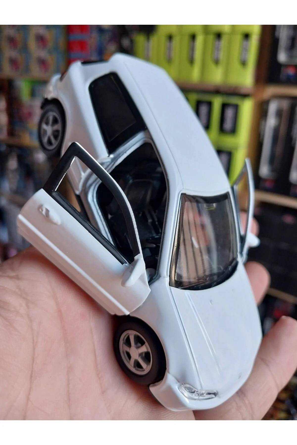 مدل خودرو HONDA CIVIC LEGENDARY CASE DIECAST METAL COLLECTION ORIGINAL PULLBACK CAR DOOR WHITE OPENABLE از ترکیه OYUNCAKSAHİLİ