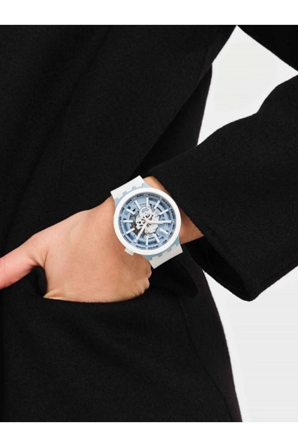 ساعت مچی مردانه SB03N103 Whice  سواچ Swatch