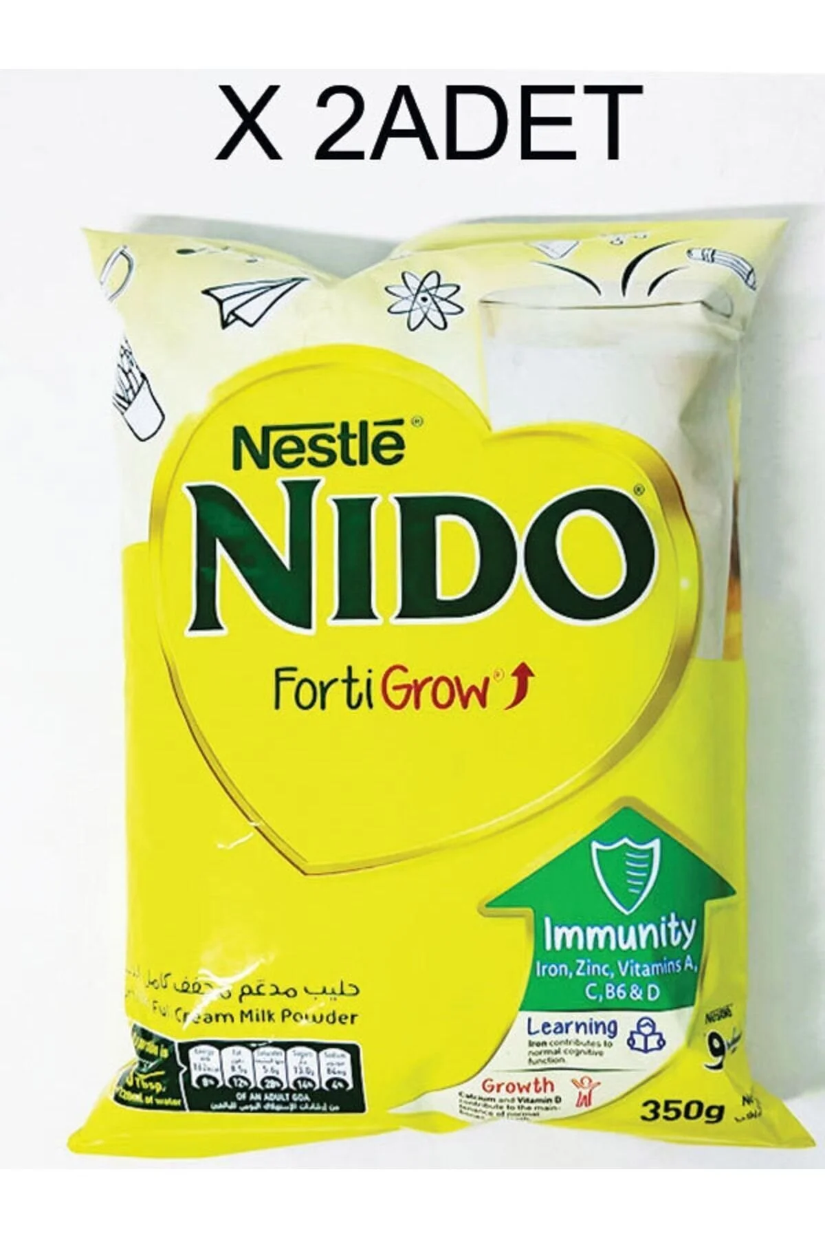 شیر ادامه شیرخشک نیدو 2 عدد X 350 گرم اصل نستله Nestle