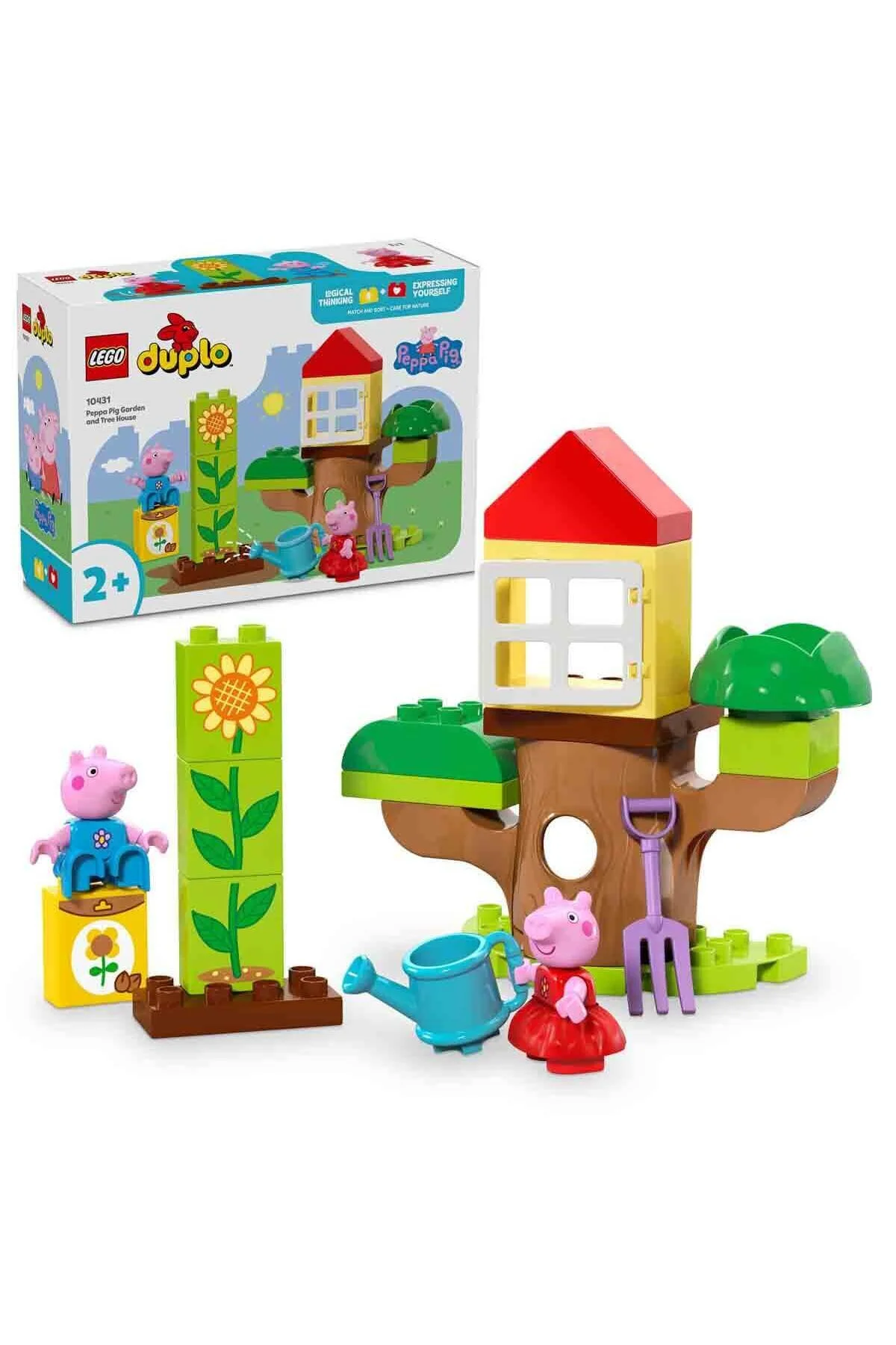 لگو و اسباب بازی های ساخت محور DUPLO PEPPA PIG GARDEN AND TREE HOUSE 10431 MINIFIG برای کودکان 2 سال بالاتر؟ از ترکیه LEGO