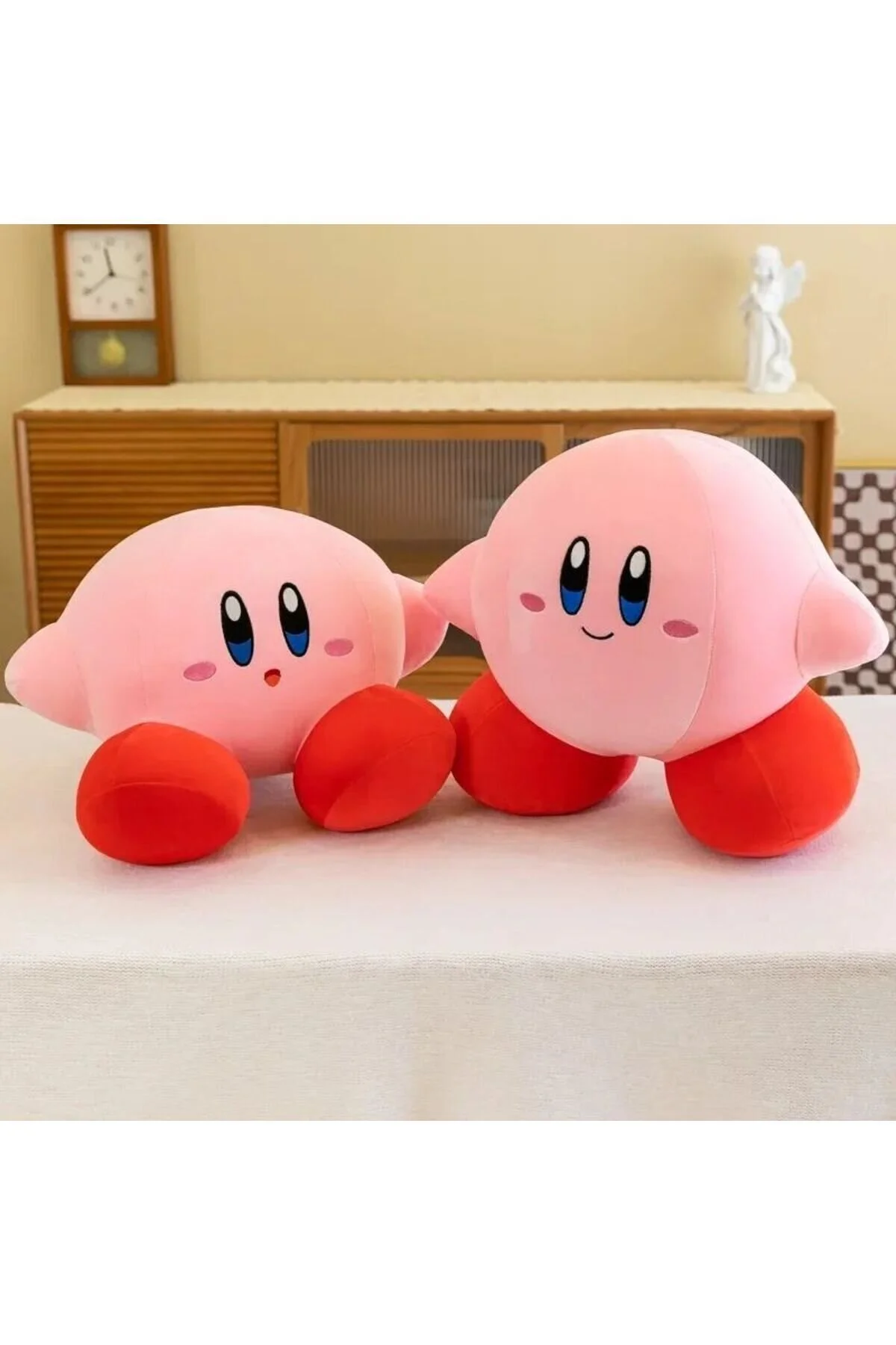 اسباب بازی های پشمی انیمه KIRBY PLUSH TOY KAWAII 30 سانتی متری مخمل دار صورتی توپ خواب بالش ناز همراه NB market