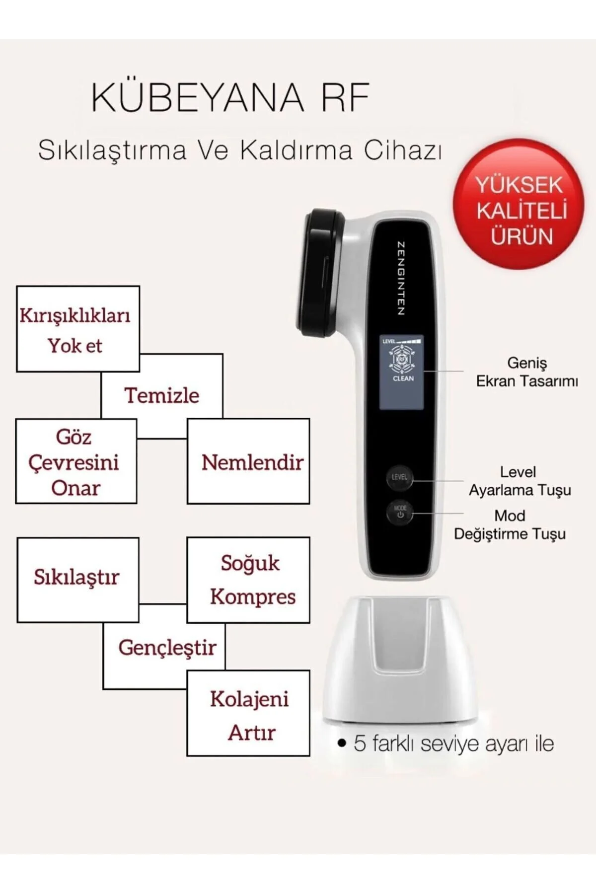 ماساژور صورت بله CUBEYANA PRO RF چین Genel Markalar