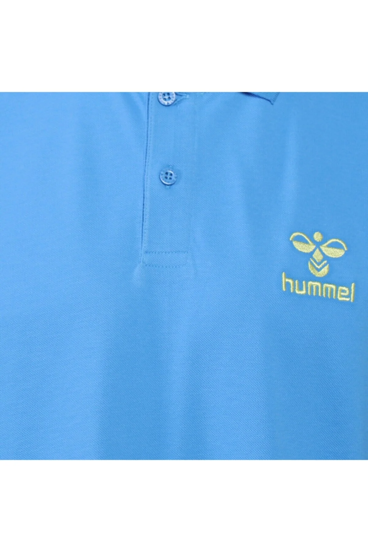 تی شرت یقه پولو آبی مردانه آستین کوتاه لئون چاشنی T Shirt هومل hummel