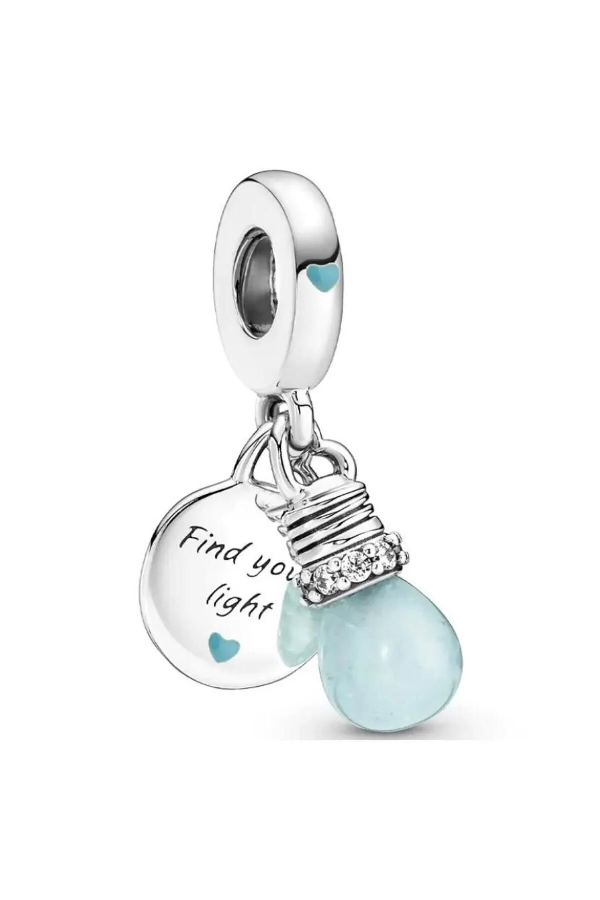 چارم طلسم آویز با جزئیات لامپ درخشان در تاریکی JotusJewelry