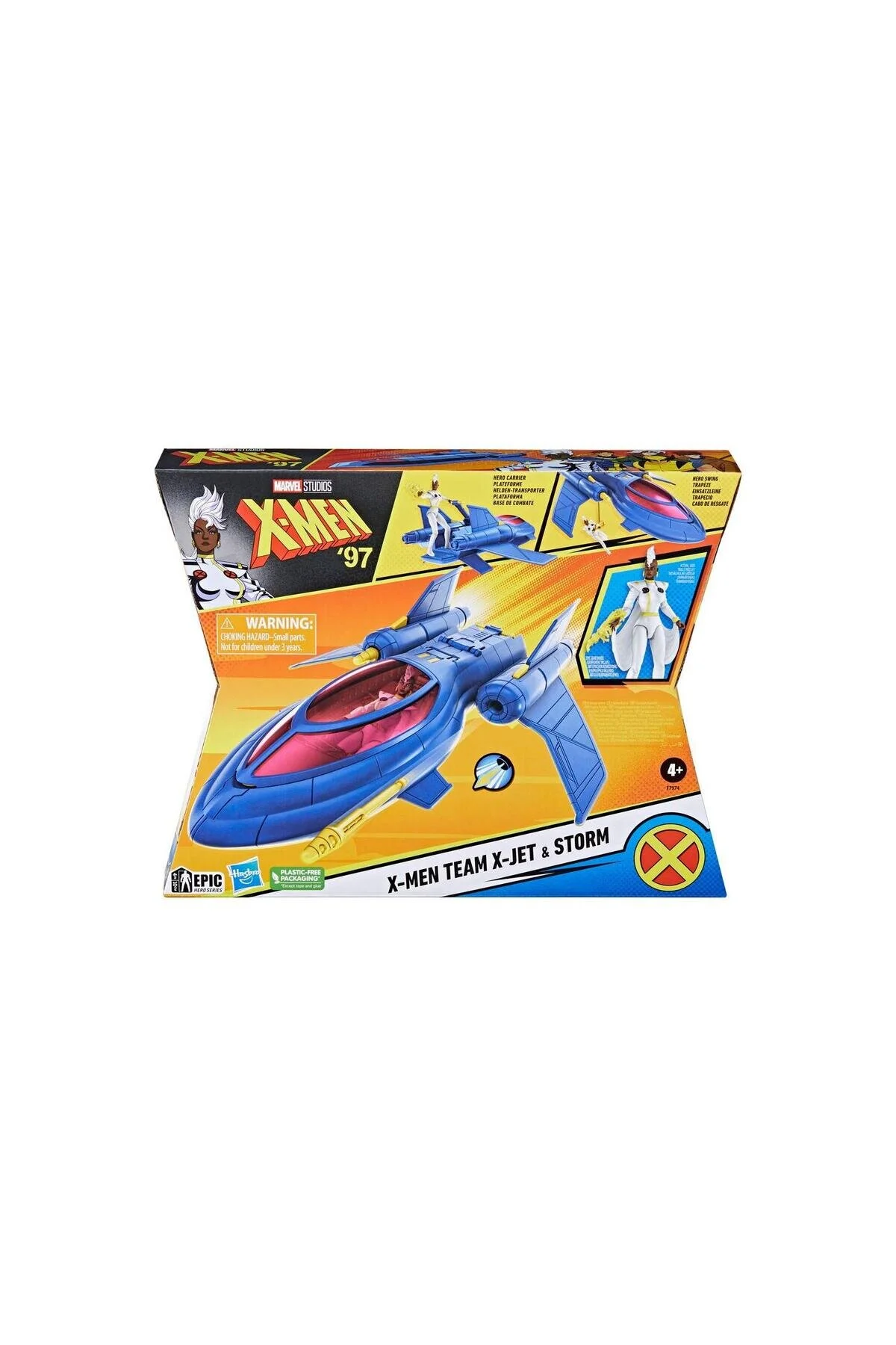 اسباب بازی های نوزاد و فعالیتی MARVEL X مردانه 97 EPIC HERO SERIES JET VEHICLE AND STORM ACTION شکل transformers