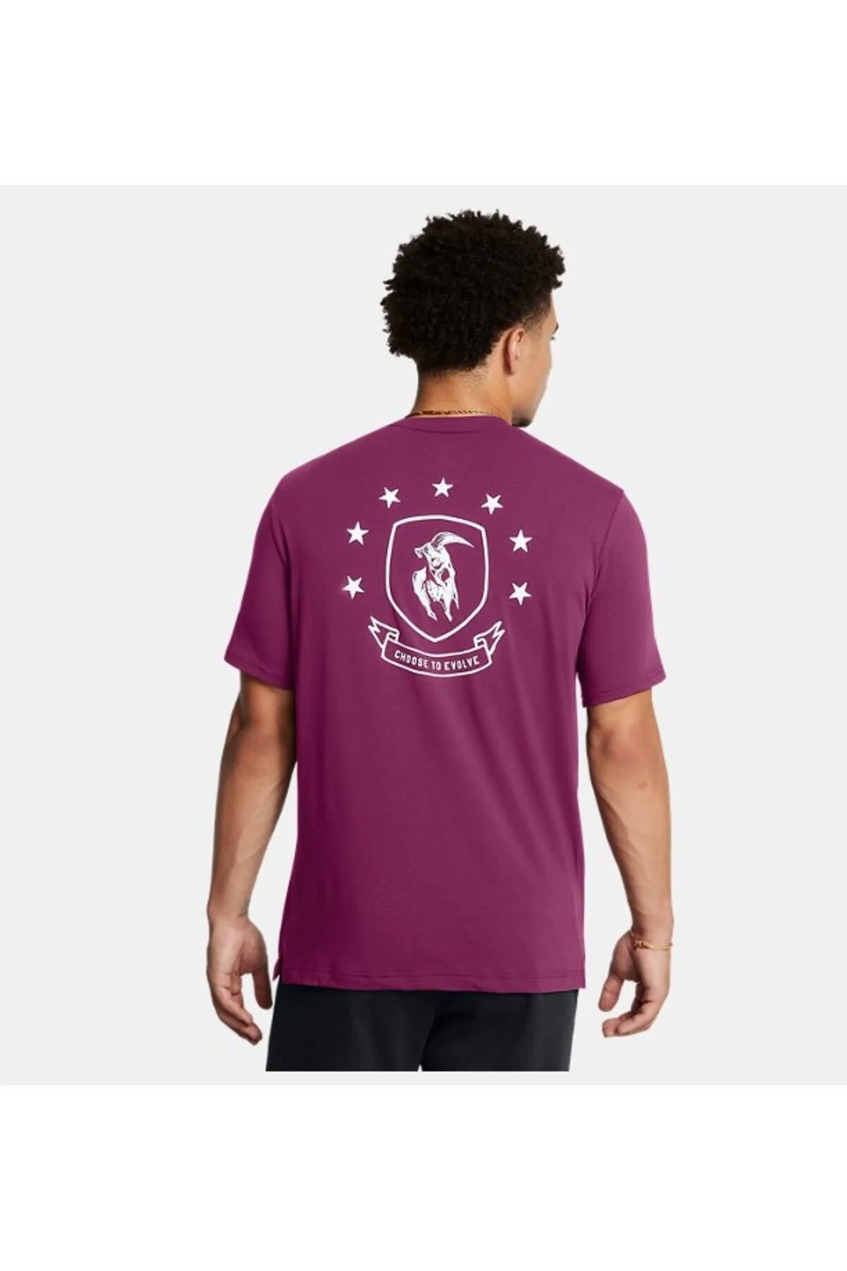 تی شرت ورزشی بنفش مردانه آستین کوتاه BOH ROCK 'S UA 505 Under Armour