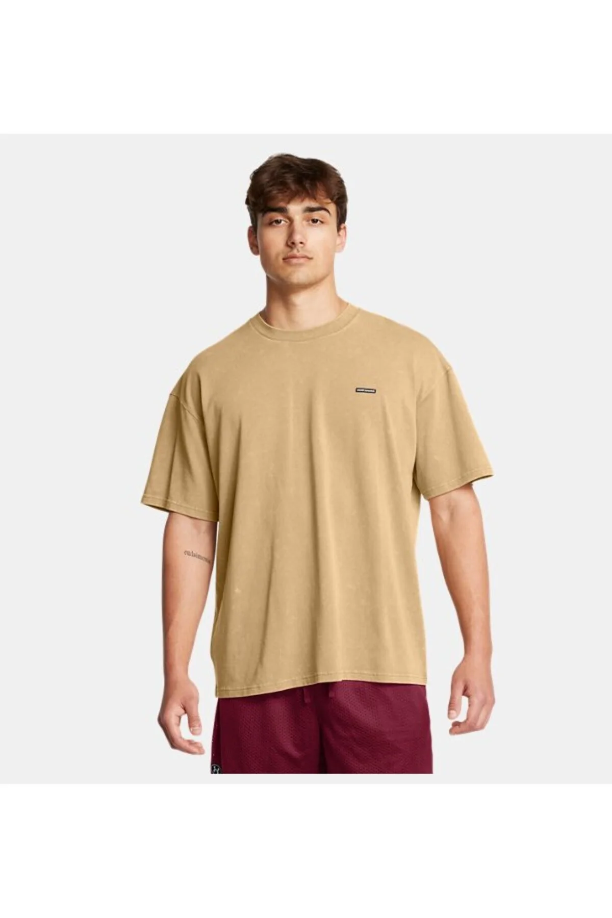 تی شرت ورزشی چند رنگ مردانه آرم بزرگ در وزن UA آستین کوتاه 263 Under Armour