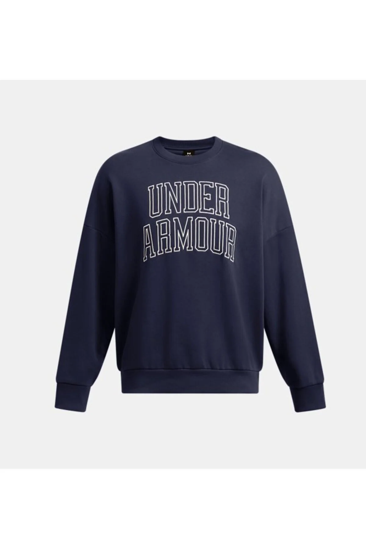 سویشرت ورزشی آبی مردانه آیکون UA در وزن سنگین تری با اندازه ی پیراهن یقه دوچرخه بزرگ 410 Under Armour