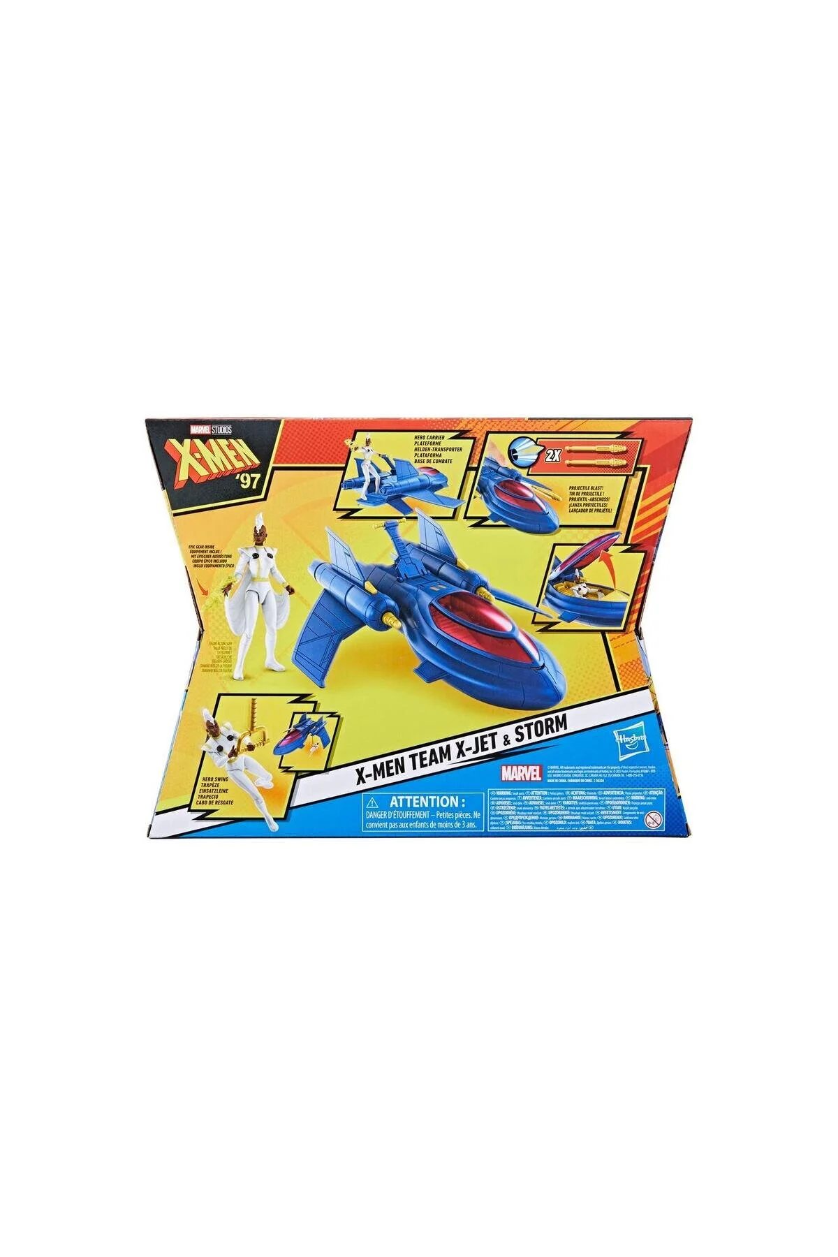 اسباب بازی های نوزاد و فعالیتی MARVEL X مردانه 97 EPIC HERO SERIES JET VEHICLE AND STORM ACTION شکل transformers