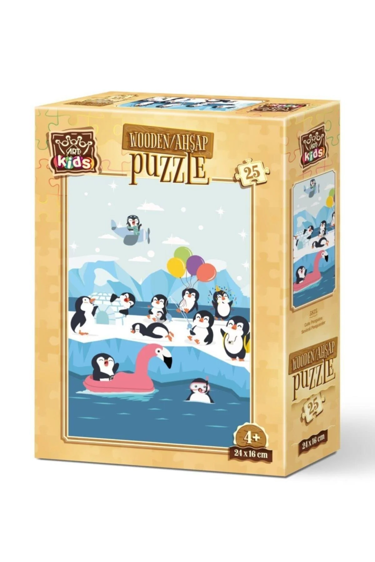 پازل ها و یاپبوزهای کودک پنگوئن های زیبا ART KIDS 25 قطعه چوبی اورجینال ارت Art Puzzle