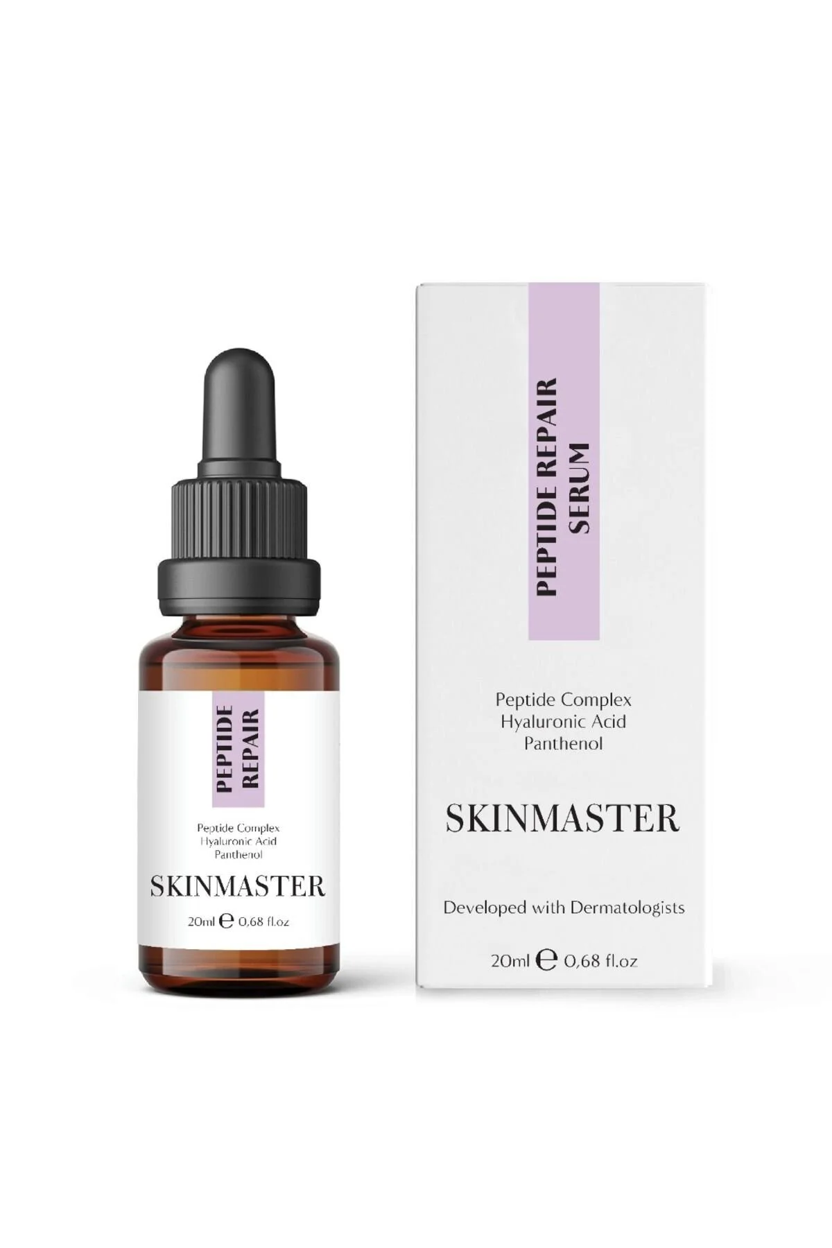 سرم پوست با پپتید برای کمک به بازسازی سلولی و ایجاد ظاهری درخشان و پر حجم 30 میلی لیتر SkinMaster