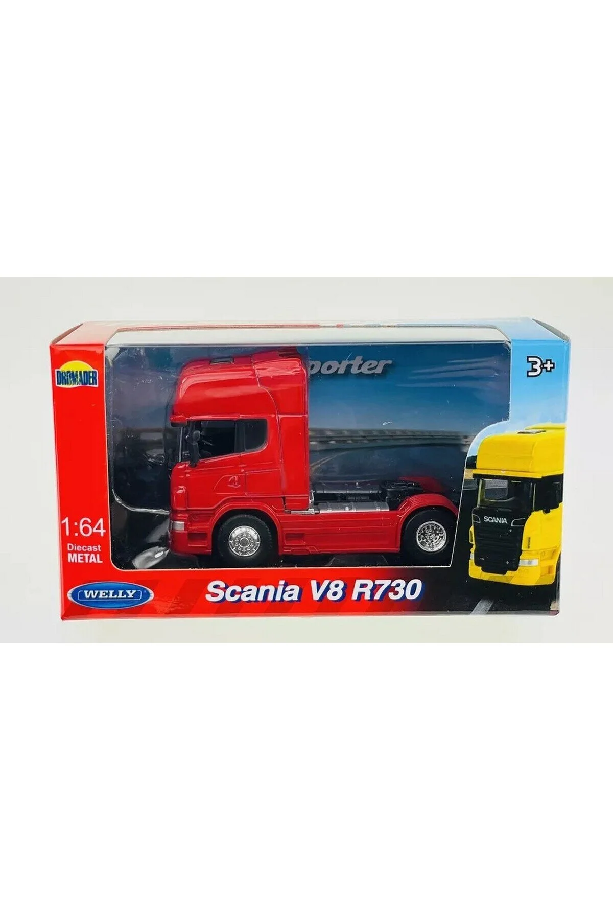 مدل خودرو SCANIA V8 R730 TIR 1 64 مقیاس WELLY DIECAST METAL MODEL CAR WELLY