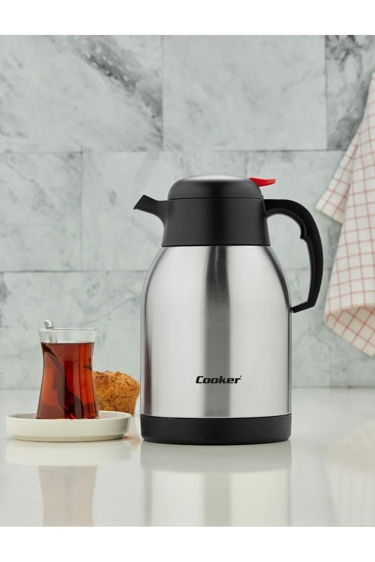 فلاسک قمقمه 2 لیتری دولایه استیل ضد زنگ 12 24 ساعت سرد نگه می دارد و 8 گرم اورجینال Cooker