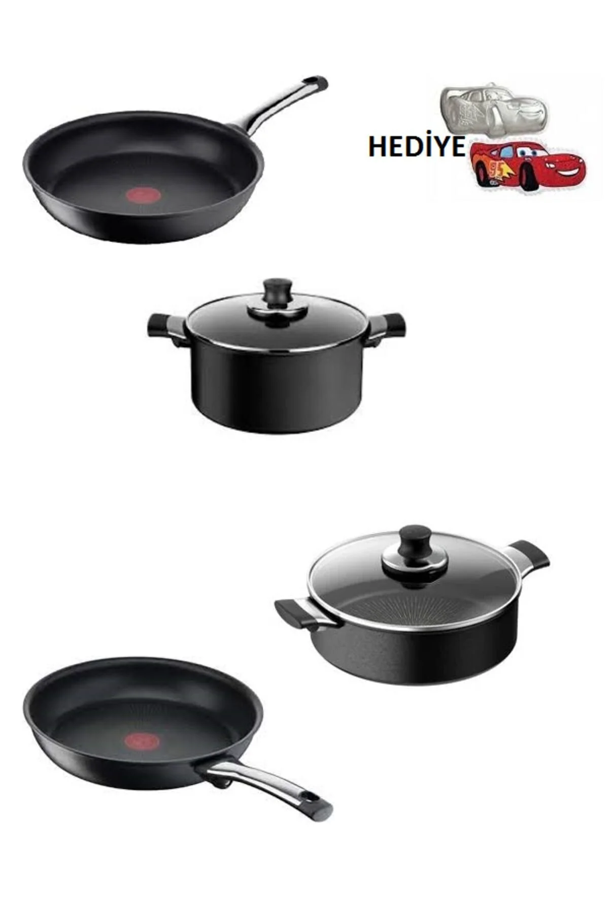تابه ست پایه القایی تیتانیوم 6X EXCELLENCE 7 تیکه تفال TEFAL