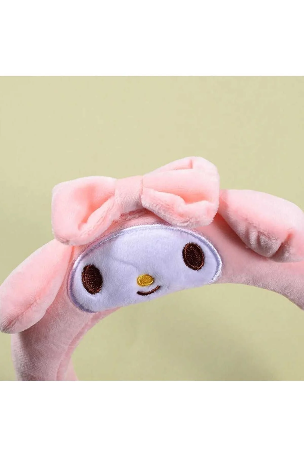 اسباب بازی های پشمی SANRIO KAWAI MY MELODY CHARACTER PLUSH CROWN CUTE 3D EMBROIDERED GIFT Meyra Accessories